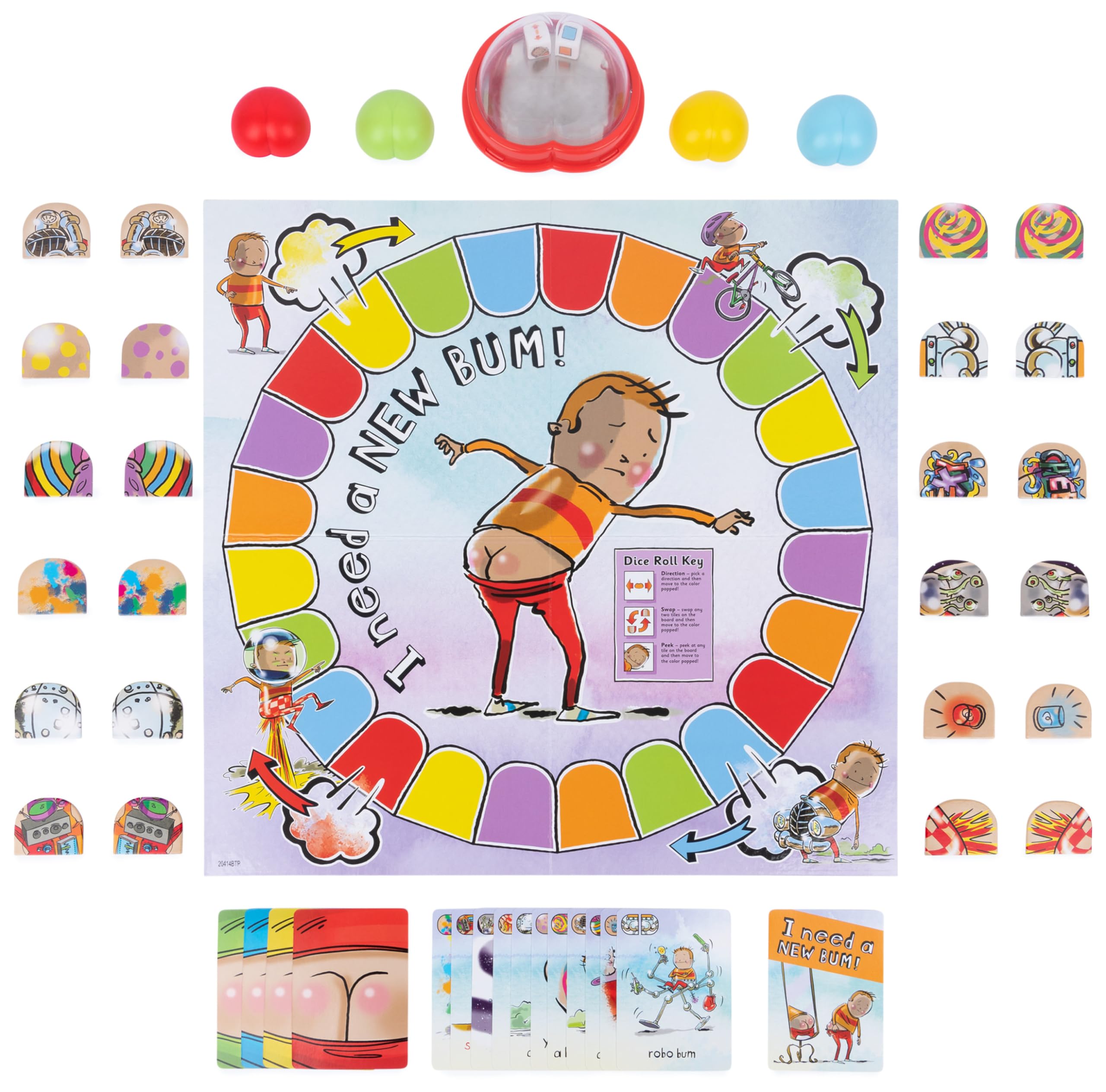 Spin Master Games I Need a New Bum! The Game - Card Board Game Based on the Book 6
