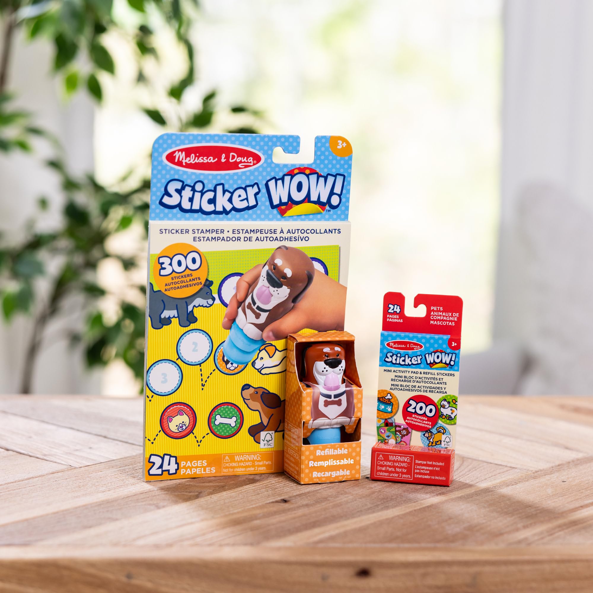 Melissa & Doug Sticker WOW! Dog Bundle with Cocoa Stamper and 500 Stickers | Ages 3+ 9