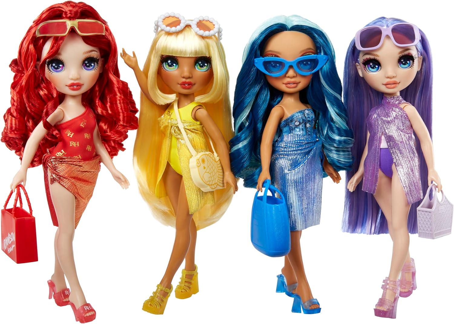 Rainbow High Swim & Style - Skyler (Blue) - 28 cm Doll with Shimmery Wrap 4