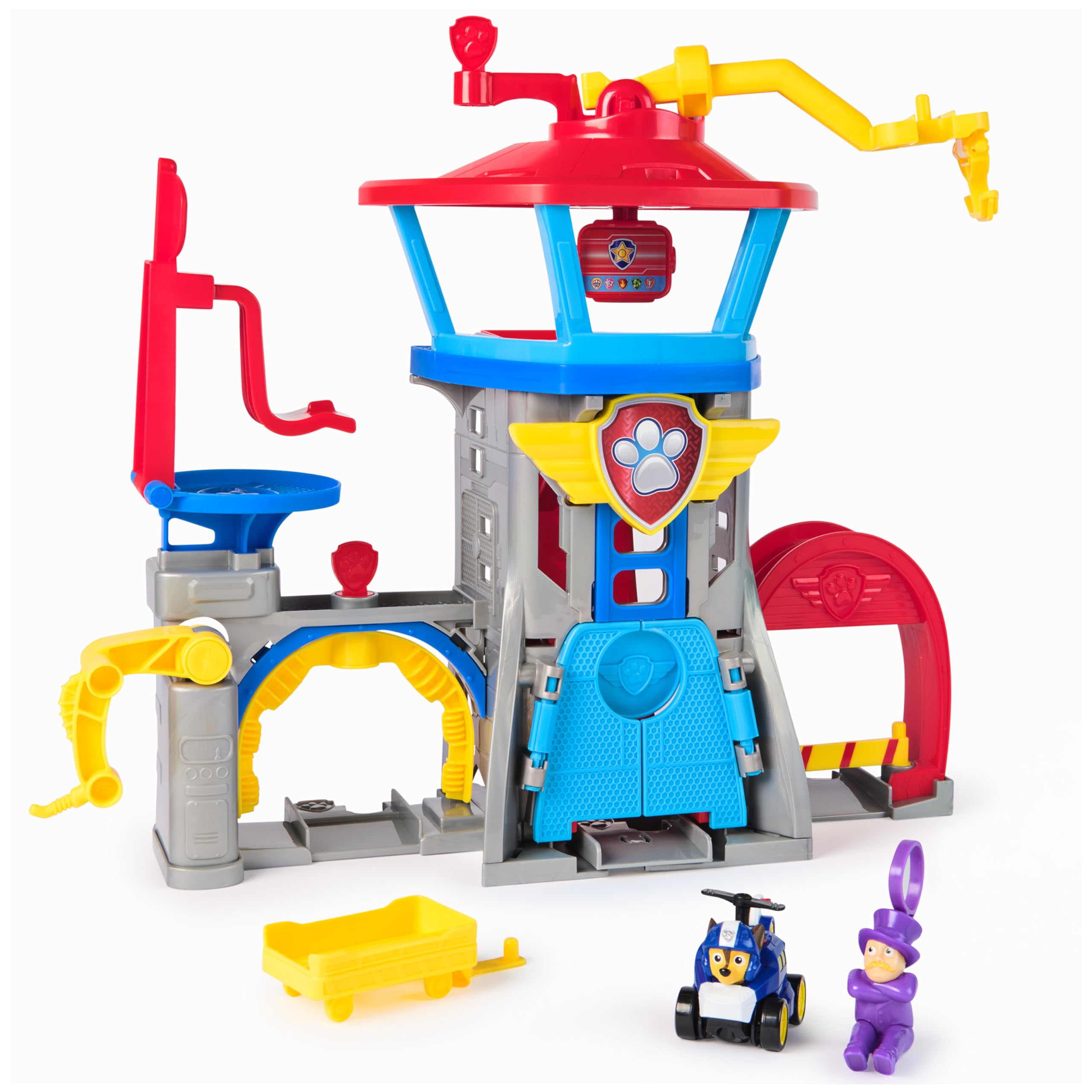 Paw Patrol: Air Rescue Pup Squad Adventure Bay Airport Playset with Chase - 30cm Tall Tower with 7 Play Areas