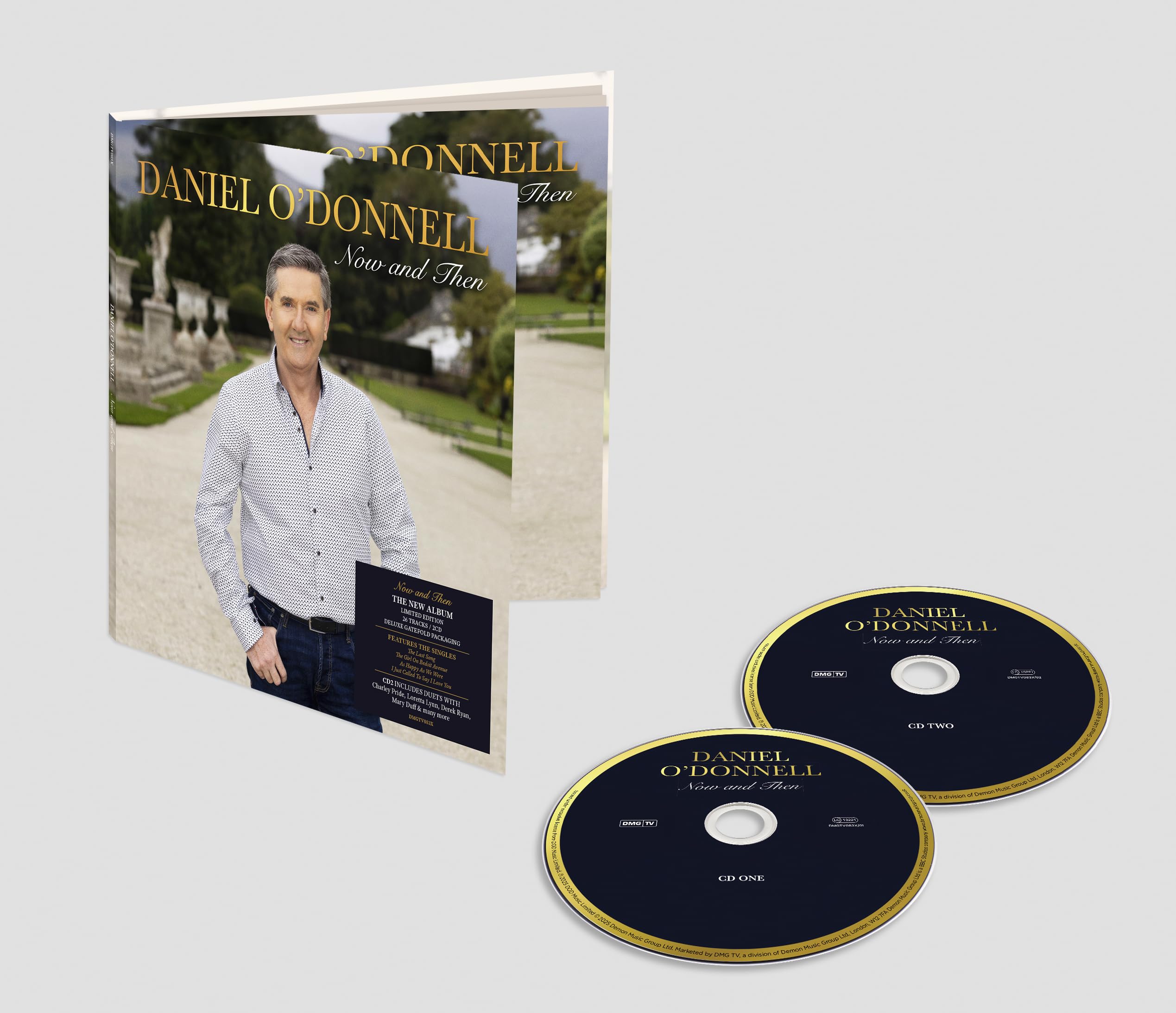 Daniel O'Donnell - Now And Then Exclusive - Deluxe Gatefold Packaging
