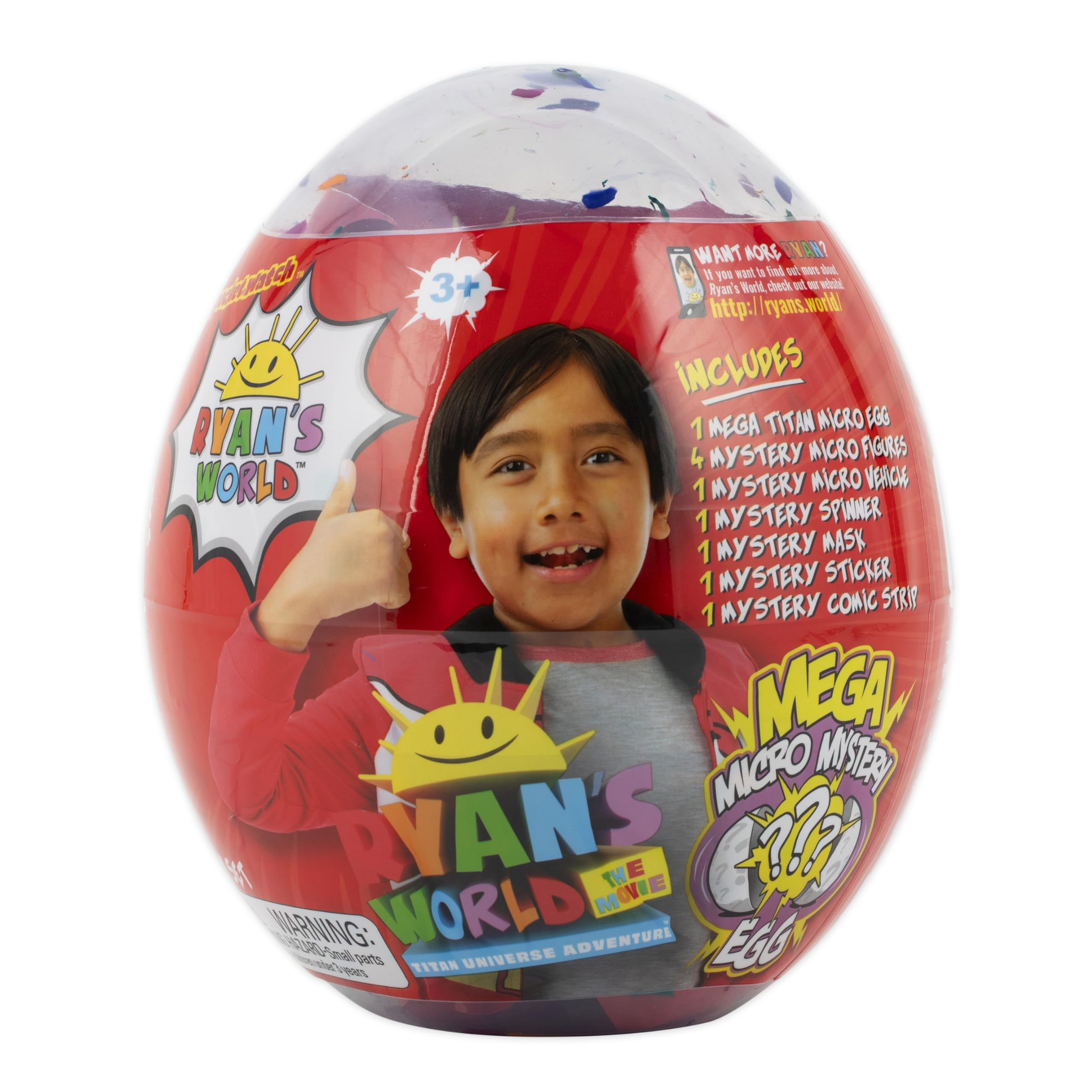 Ryan's World: The Movie - Mega Microverse Egg with Micro-Ryan Figure