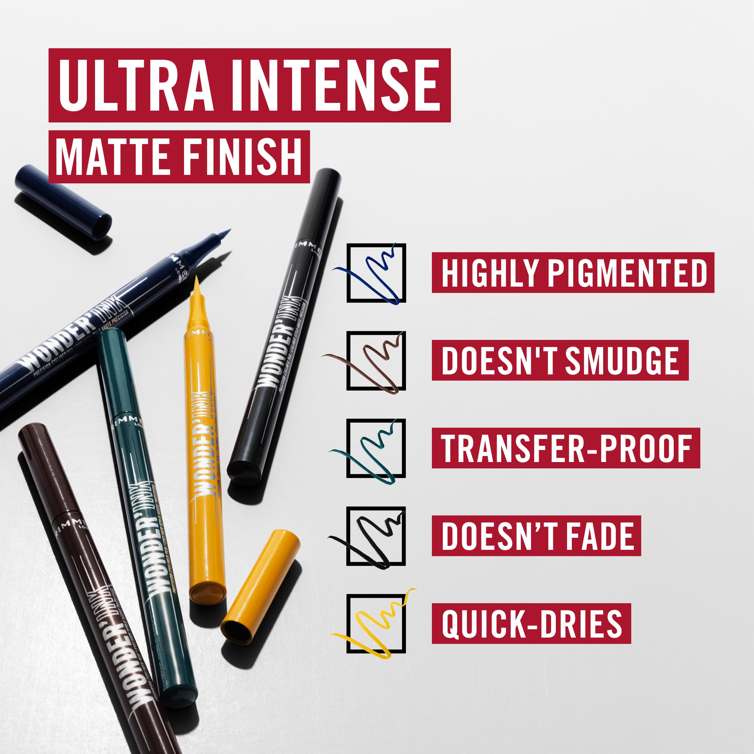 Rimmel Wonder'Ink Precision Liquid Eyeliner Pen (003 Aquatic Aria, Waterproof, Vegan) 3