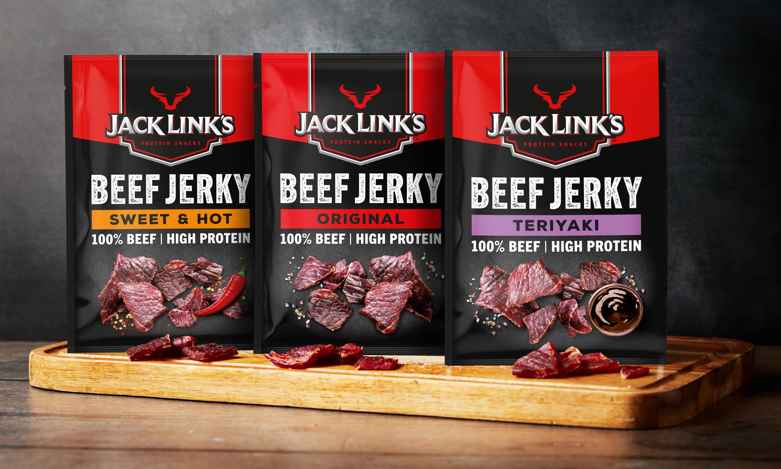 Jack Link's Beef Jerky Original - Box of 12 x 60g - High Protein Dried Meat Snack 6