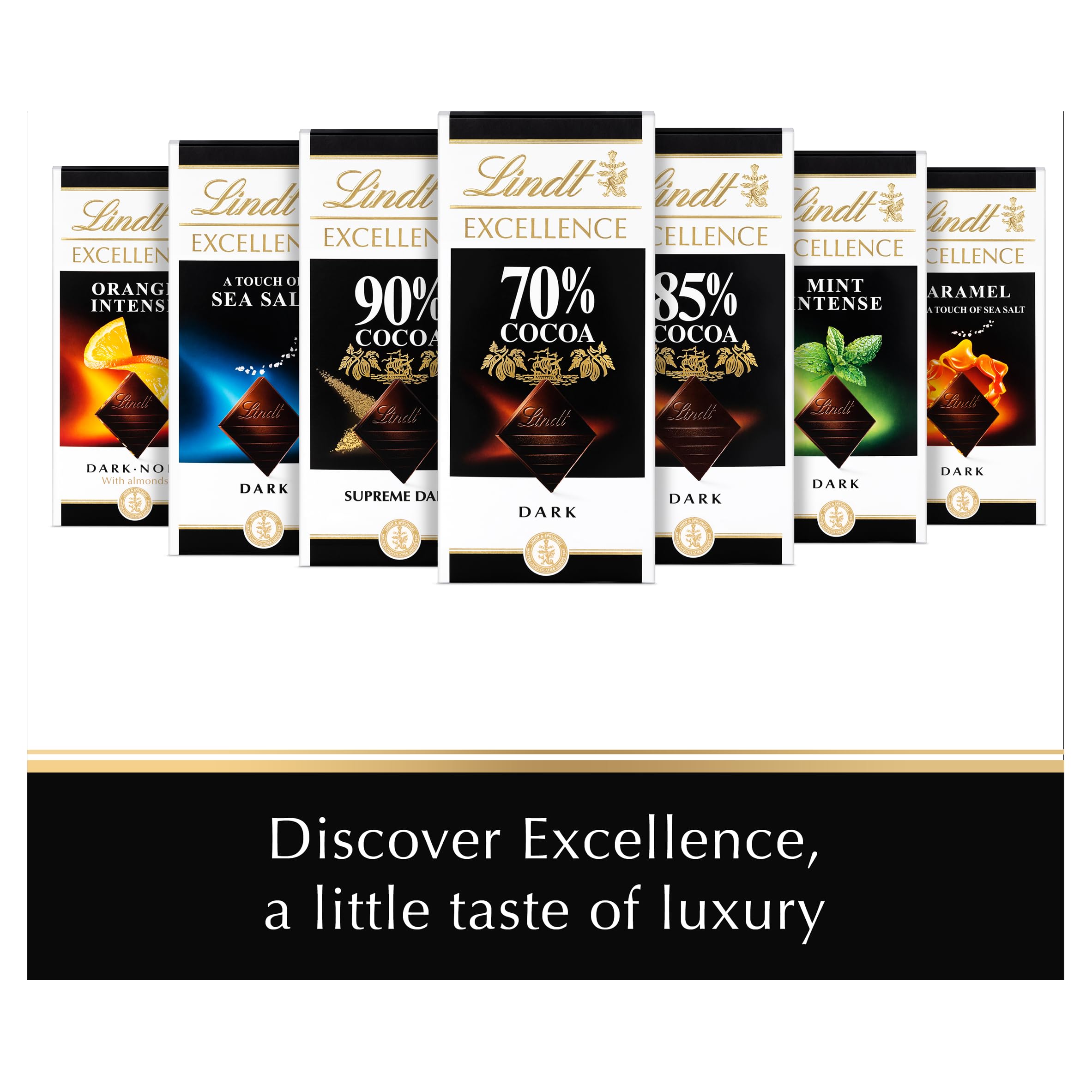 Lindt Excellence Dark Sea Salt Chocolate Bar 100g 6
