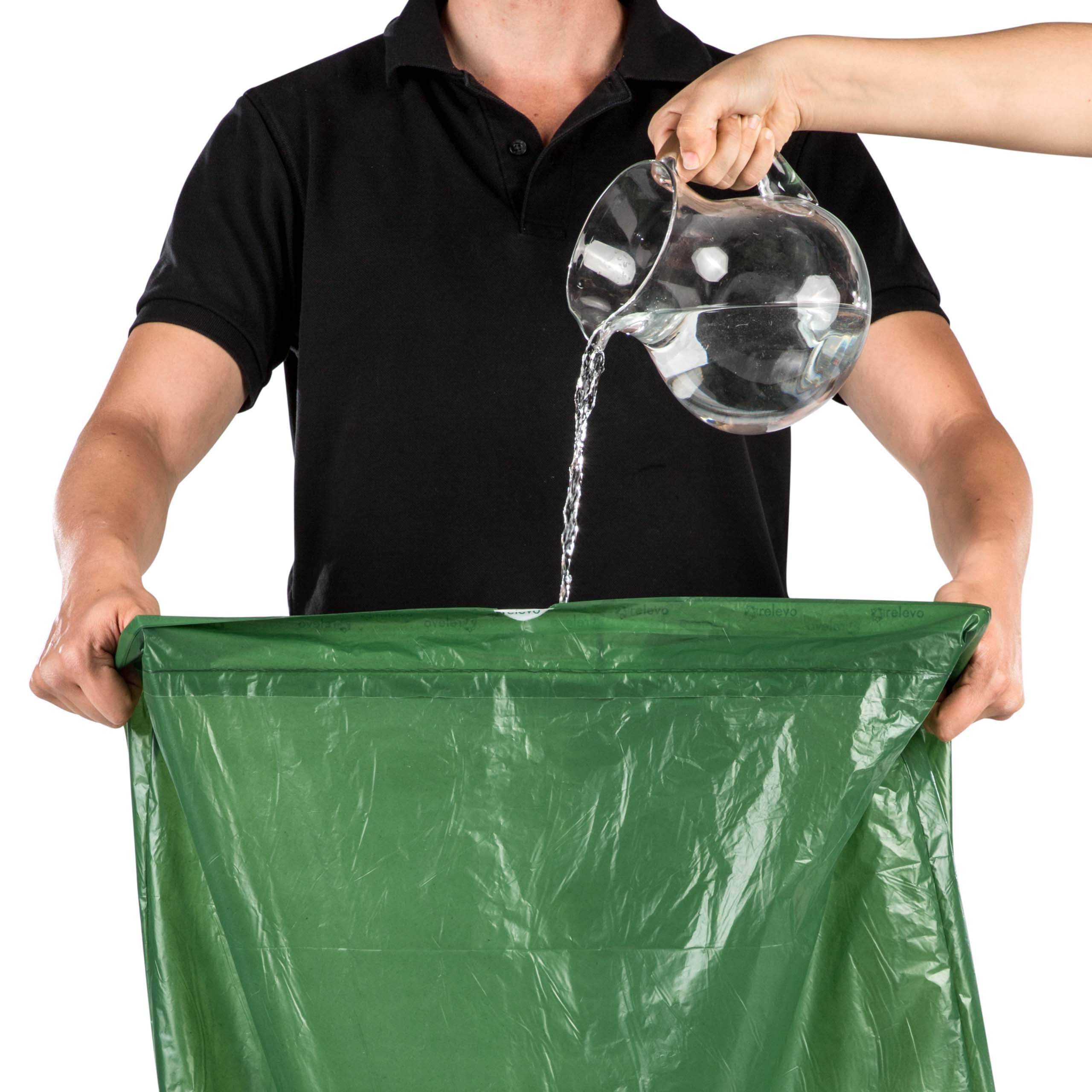 Relevo 100L Large Bin Bags - 10 Count | 100% Recycled Plastic | Drawstring Closure 6