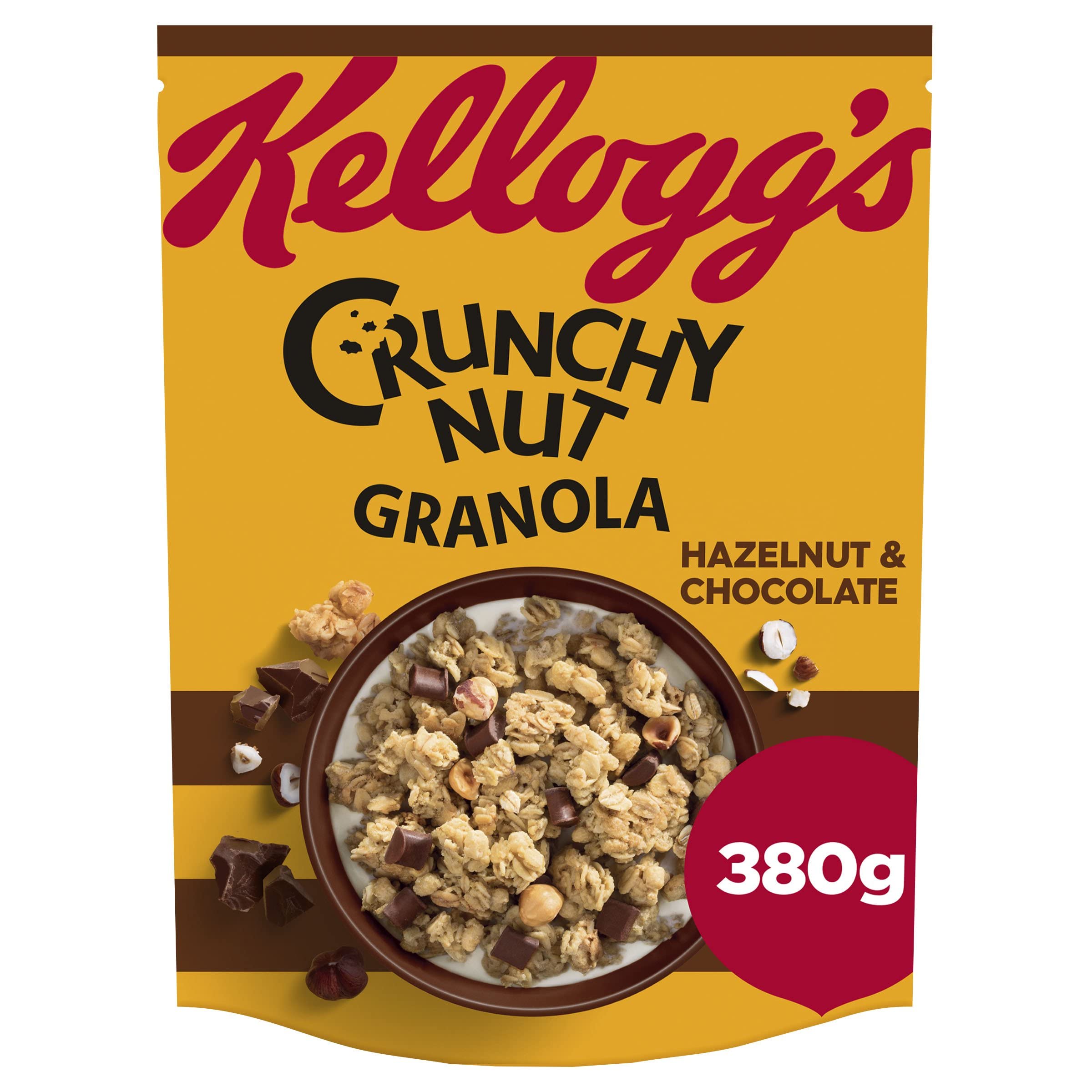 Kellogg's Crunchy Nut Hazelnut & Chocolate Granola Bag 380g