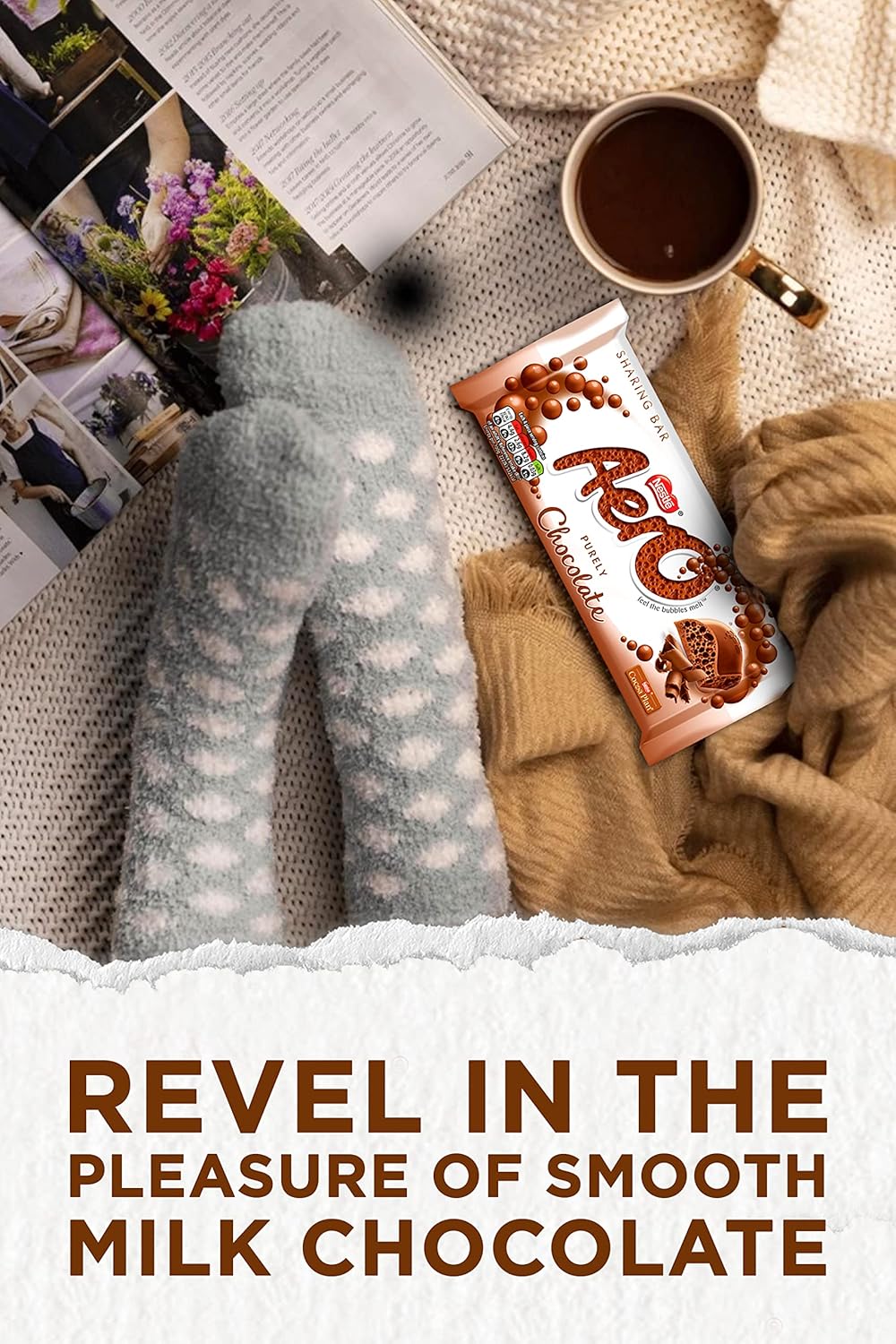 Aero Bubbly Milk Chocolate Sharing Bars, 15 x 90 g 7