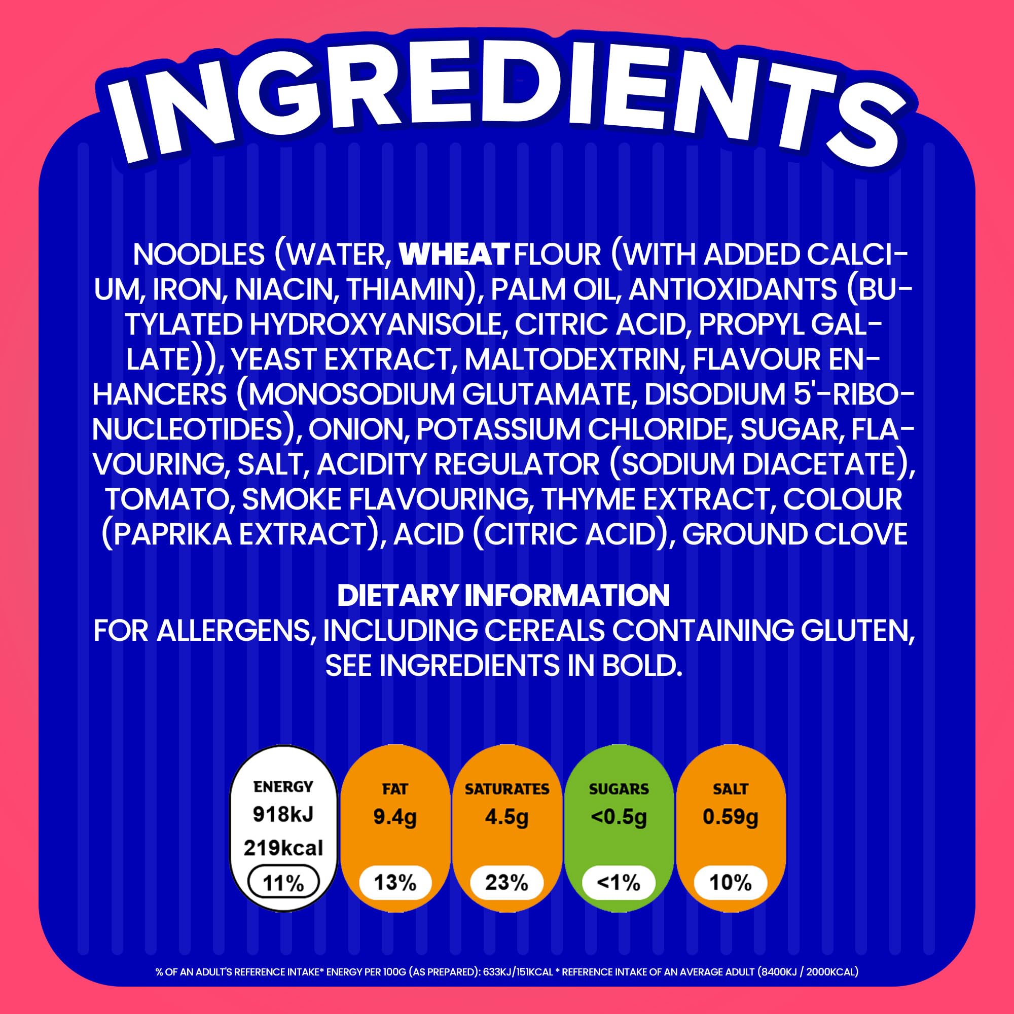 Batchelors Super Noodles Bacon Flavour Instant Snack 90g 7