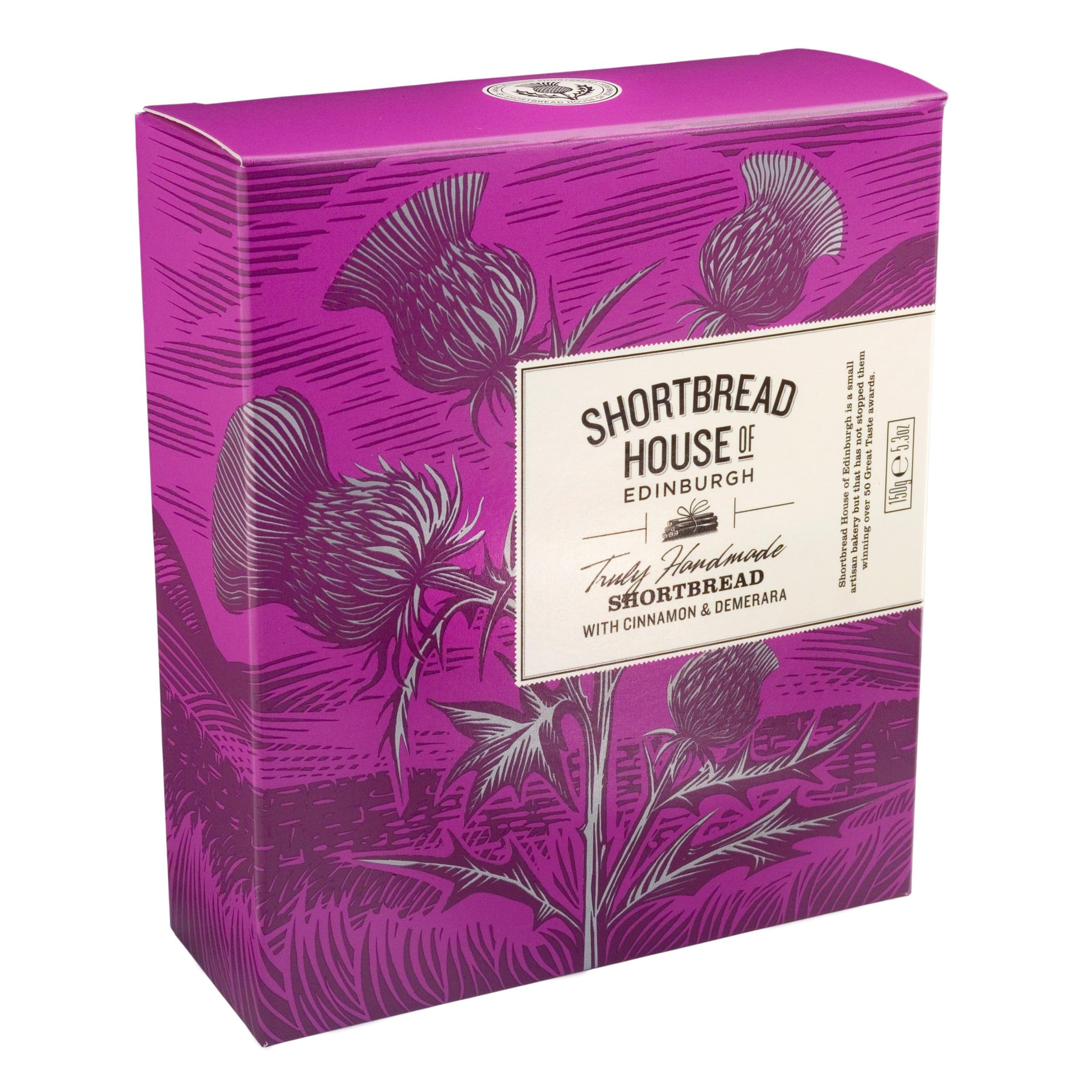 Shortbread House of Edinburgh Handmade Mini Shortbread Biscuits with Cinnamon and Demerara Sugar 150g 7