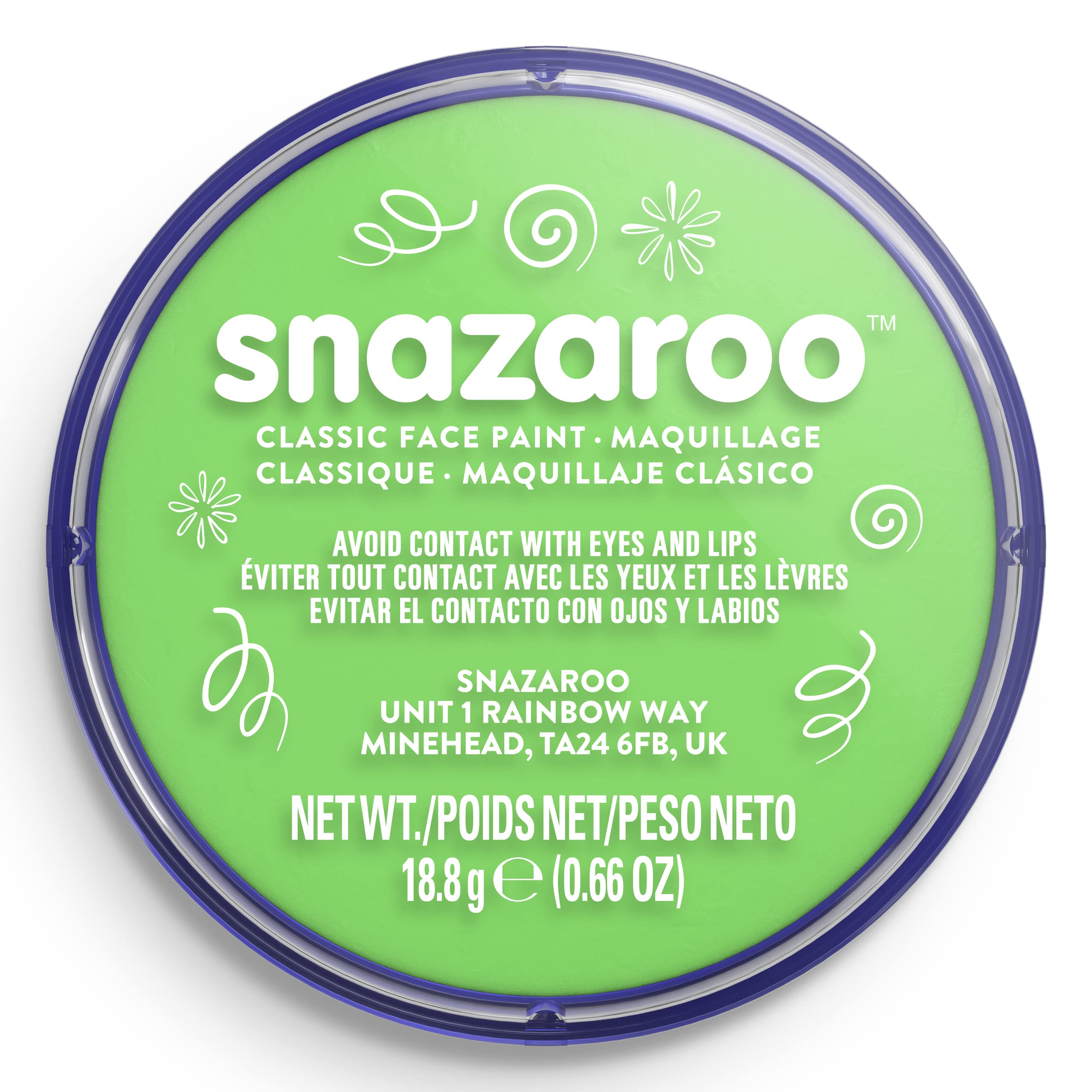 Snazaroo Lime Green Classic Face Paint (18.8 g)