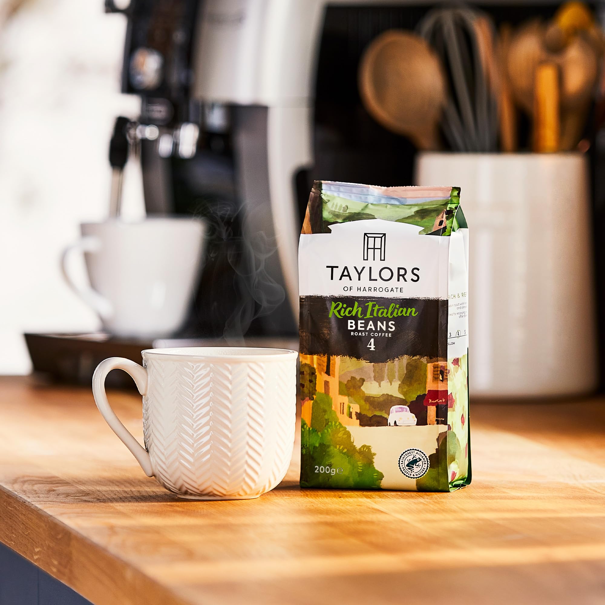 Taylors of Harrogate Reichhaltige italienische Kaffeebohnen, 200 g (6er-Packung – insgesamt 1,2 kg) 7