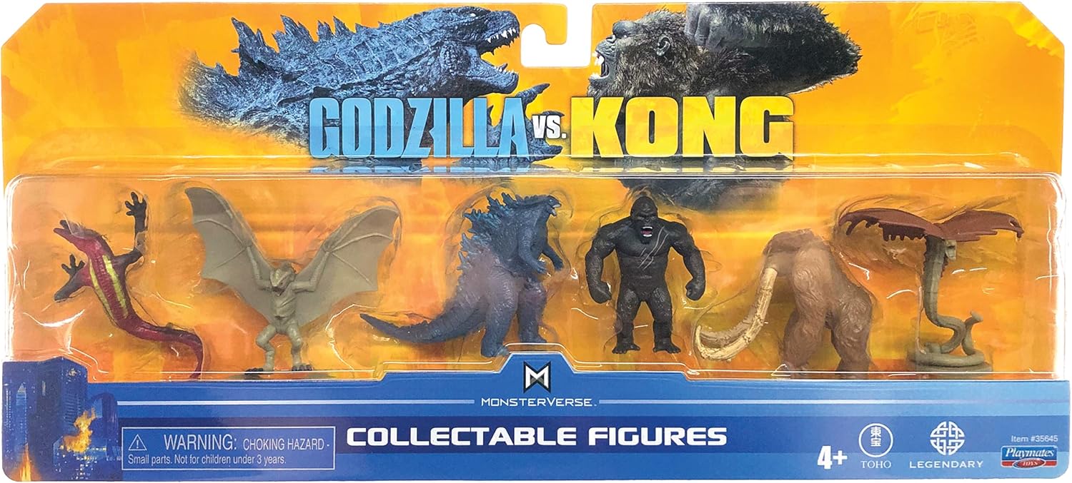 MonsterVerse MNG09000 - Godzilla vs Kong 2" Mini Monster 6 Pack Collectible Figures 9