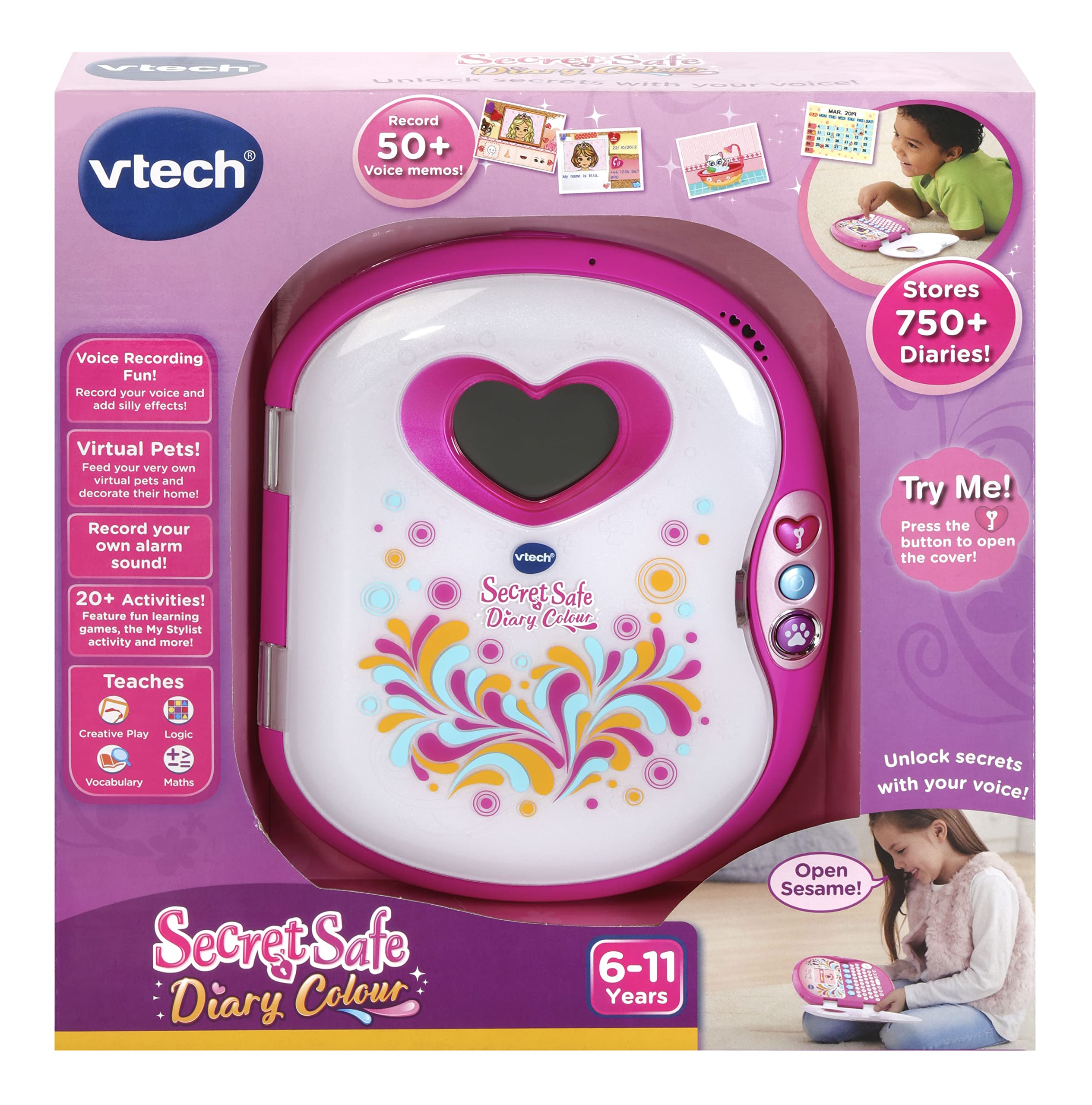 VTech Secret Safe Diary - Voice Activated Electronic Diary with MP3 Connectivity for Girls 5-10 Years 9