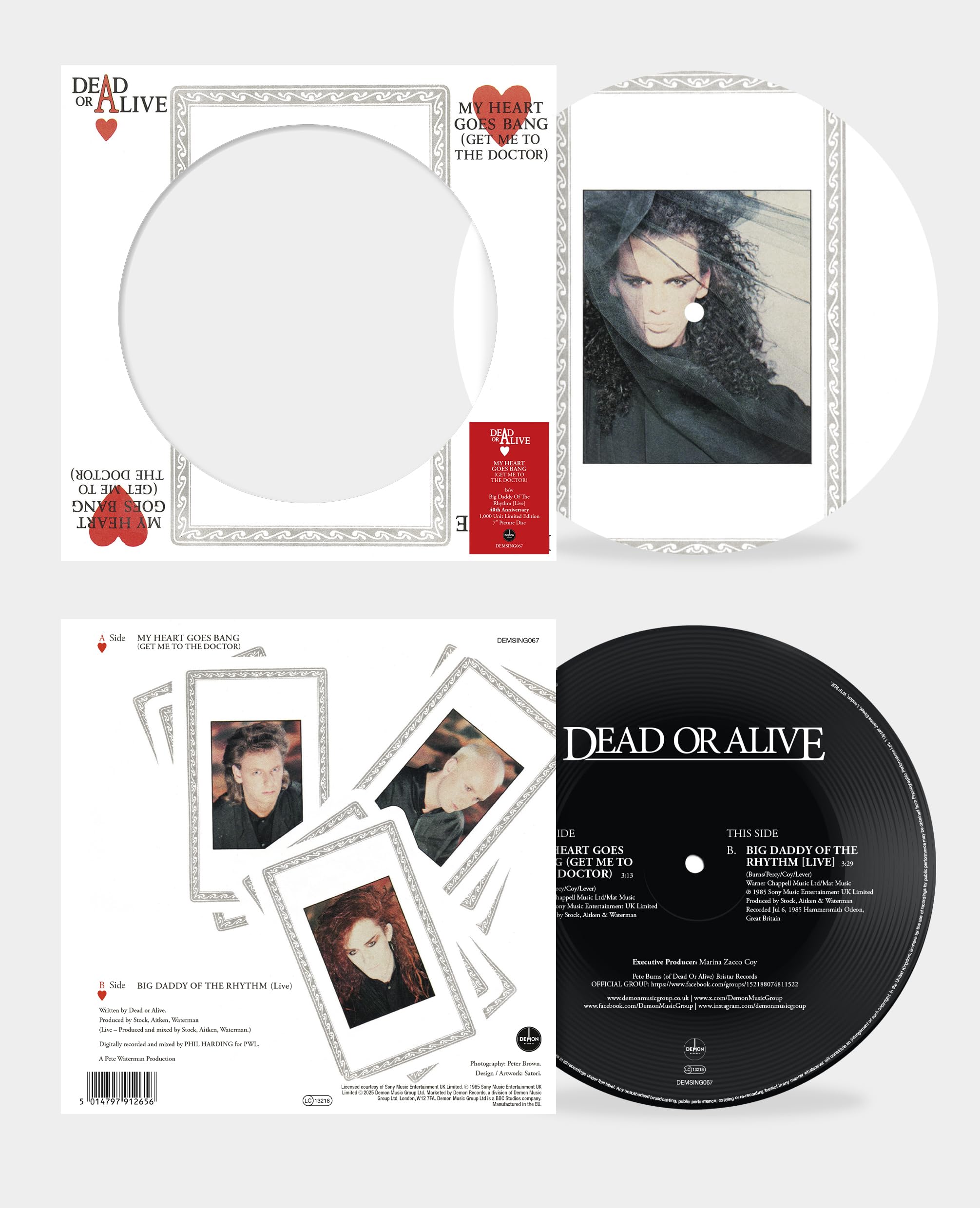 Dead Or Alive - My Heart Goes Bang (Get Me To The Doctor) [7" Picture Disc] 3