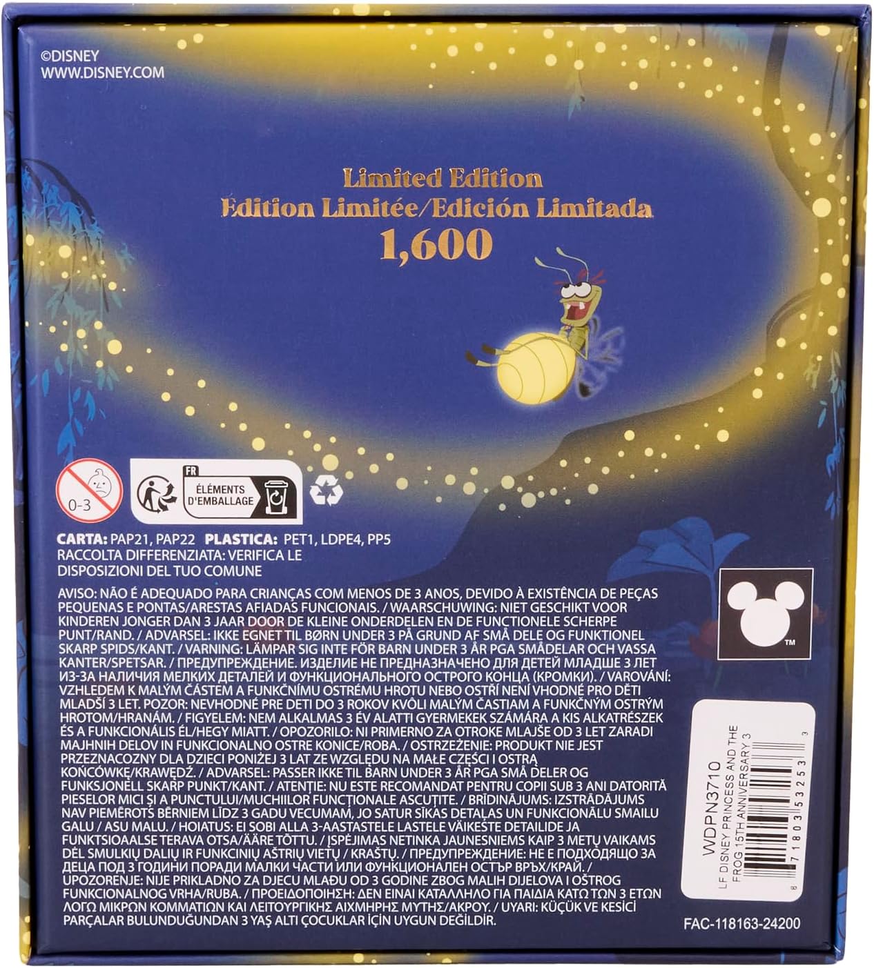 Loungefly Disney Princess and the Frog 15th Anniversary Glow-in-the-Dark Enamel Pin 3