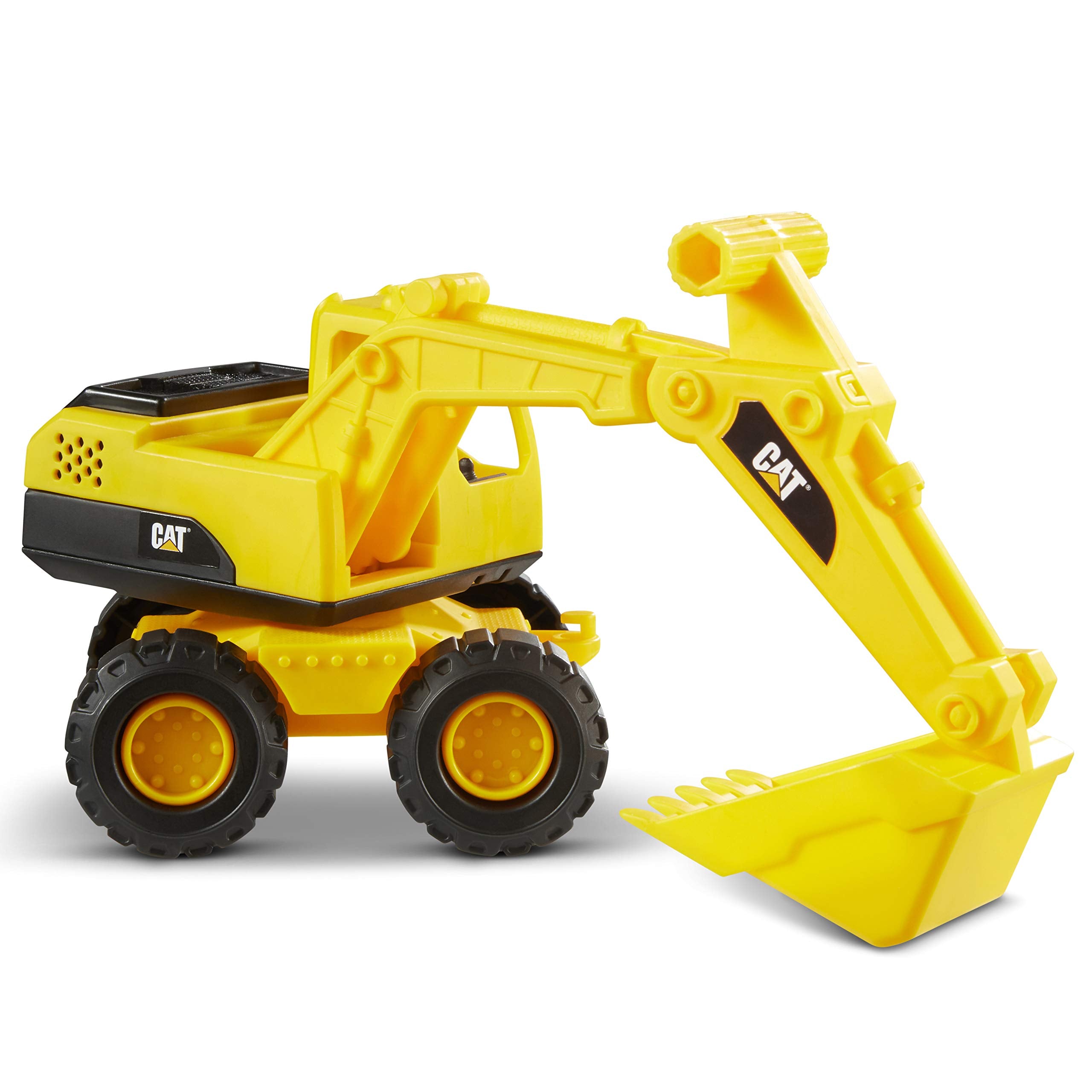 CAT Excavator Vehicle - 10" Articulated Construction Toy for Kids 2-6 6