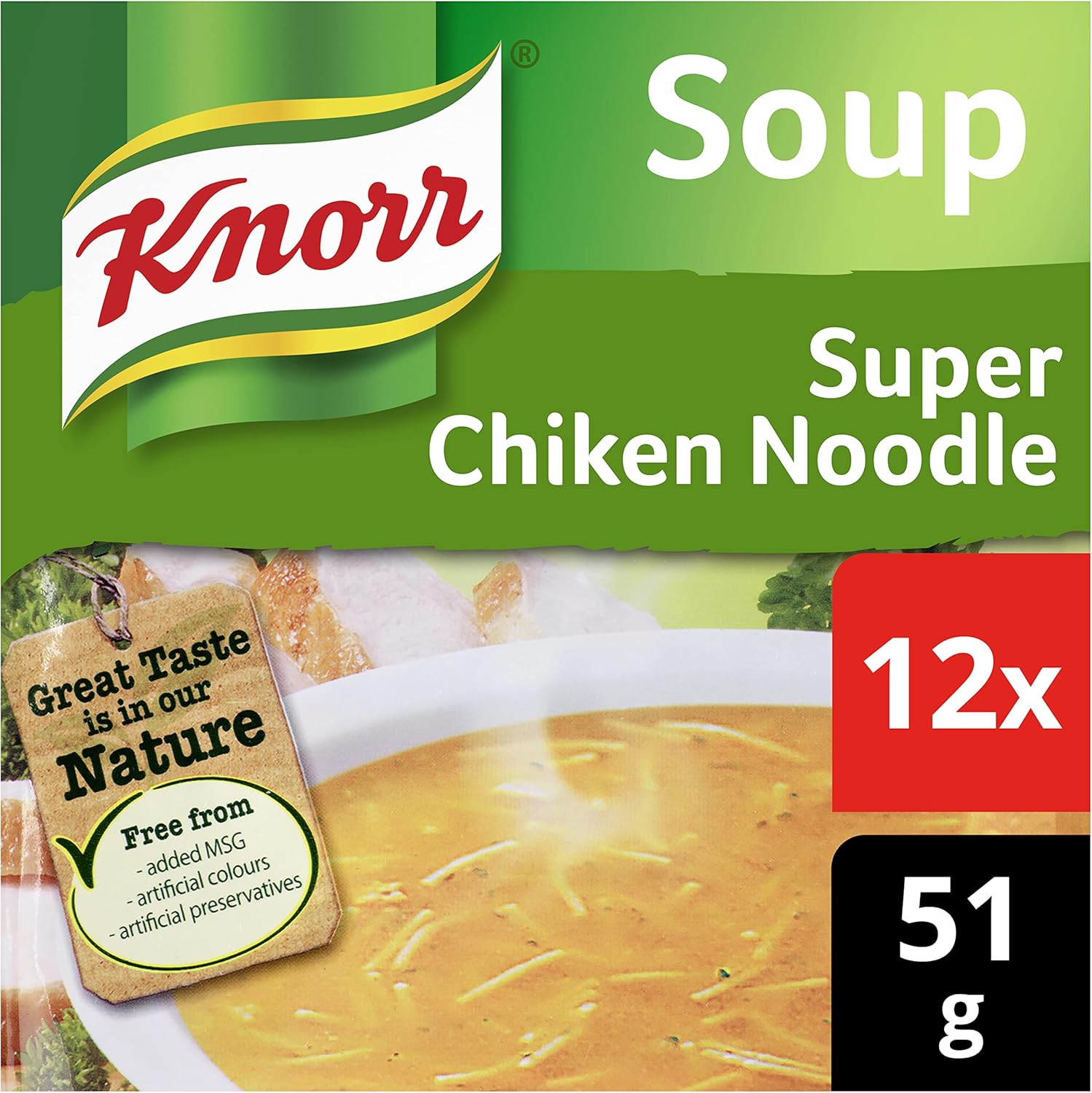 Knorr - Super Chicken Noodle Dry Soup Mix 612g (12 x 51g)