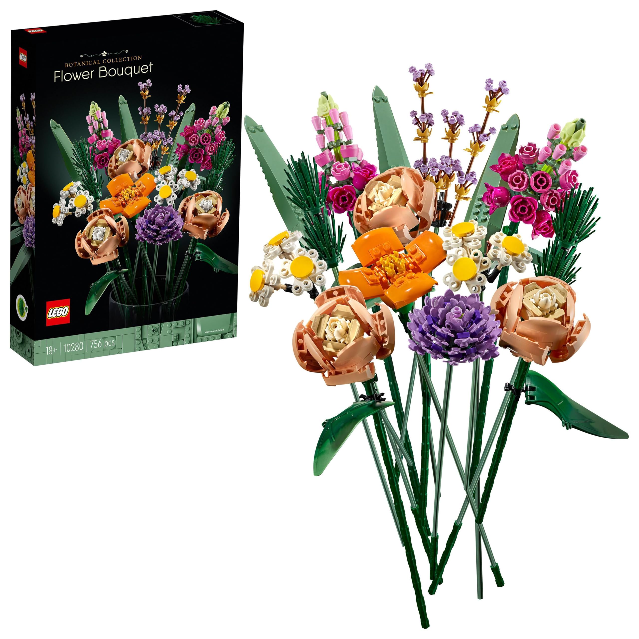 LEGO 10280 Flower Bouquet - Botanical Collection Set for Adults | 756 Pieces