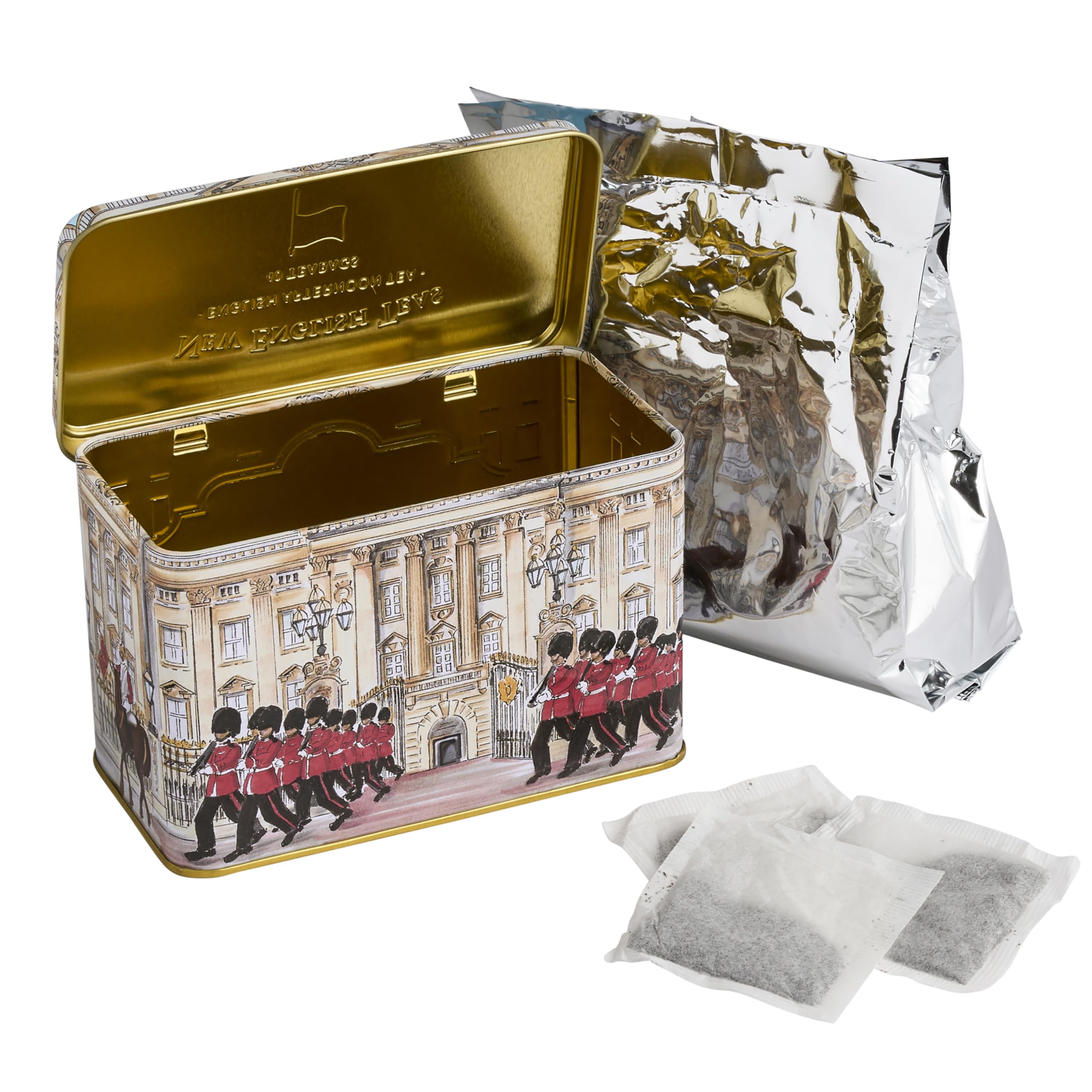 New English Teas Buckingham Palace Tin - English Afternoon Blend, 40 Tea Bags 13
