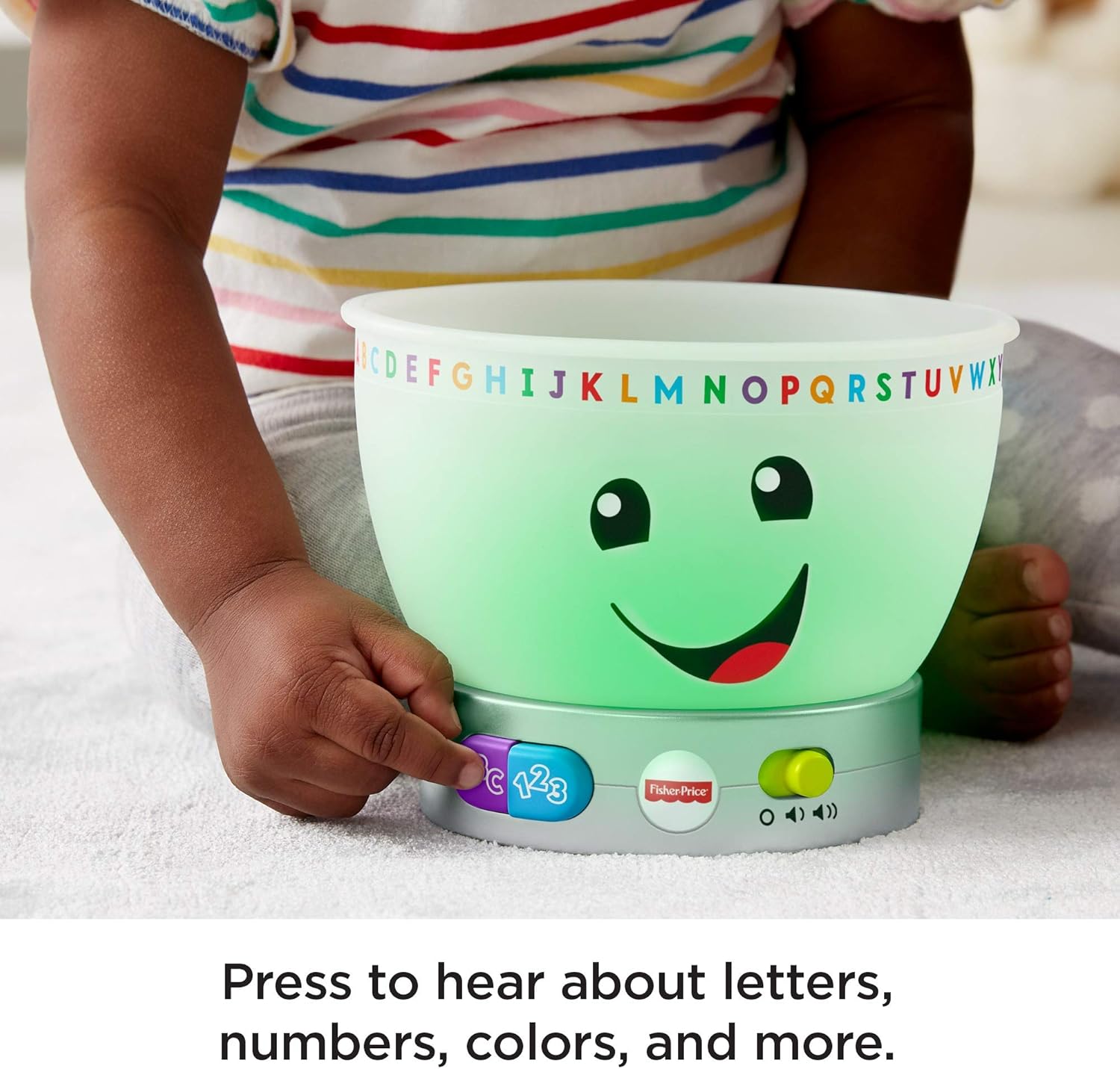 Fisher-Price Laugh & Learn Magic Colour Mixing Bowl - Light-Up Educational Pretend Play Toy for Toddlers 6M+ 4