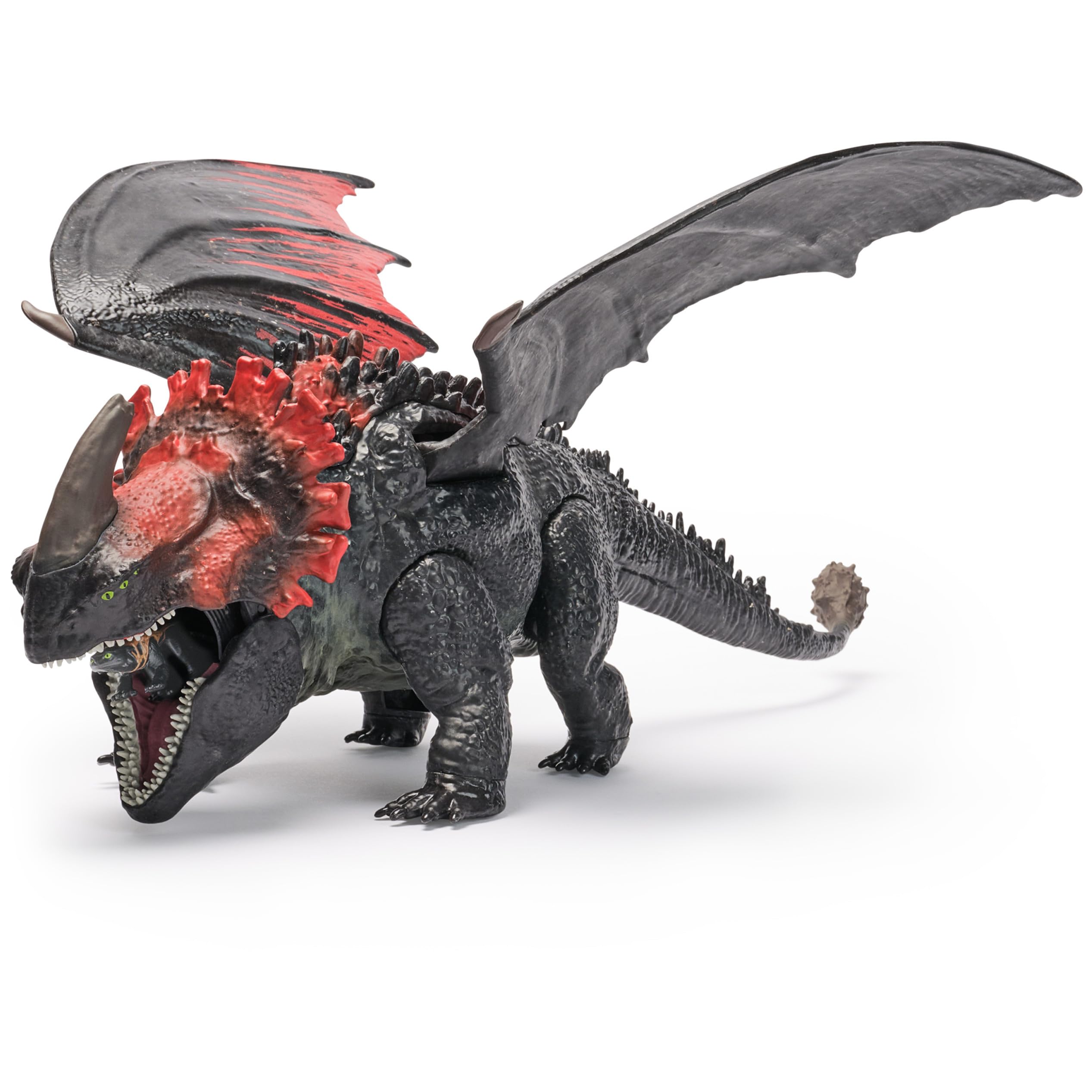 Dreamworks Dragons Red Death Chom - 28-cm Action Figure with Mini Toothless Rescue 4