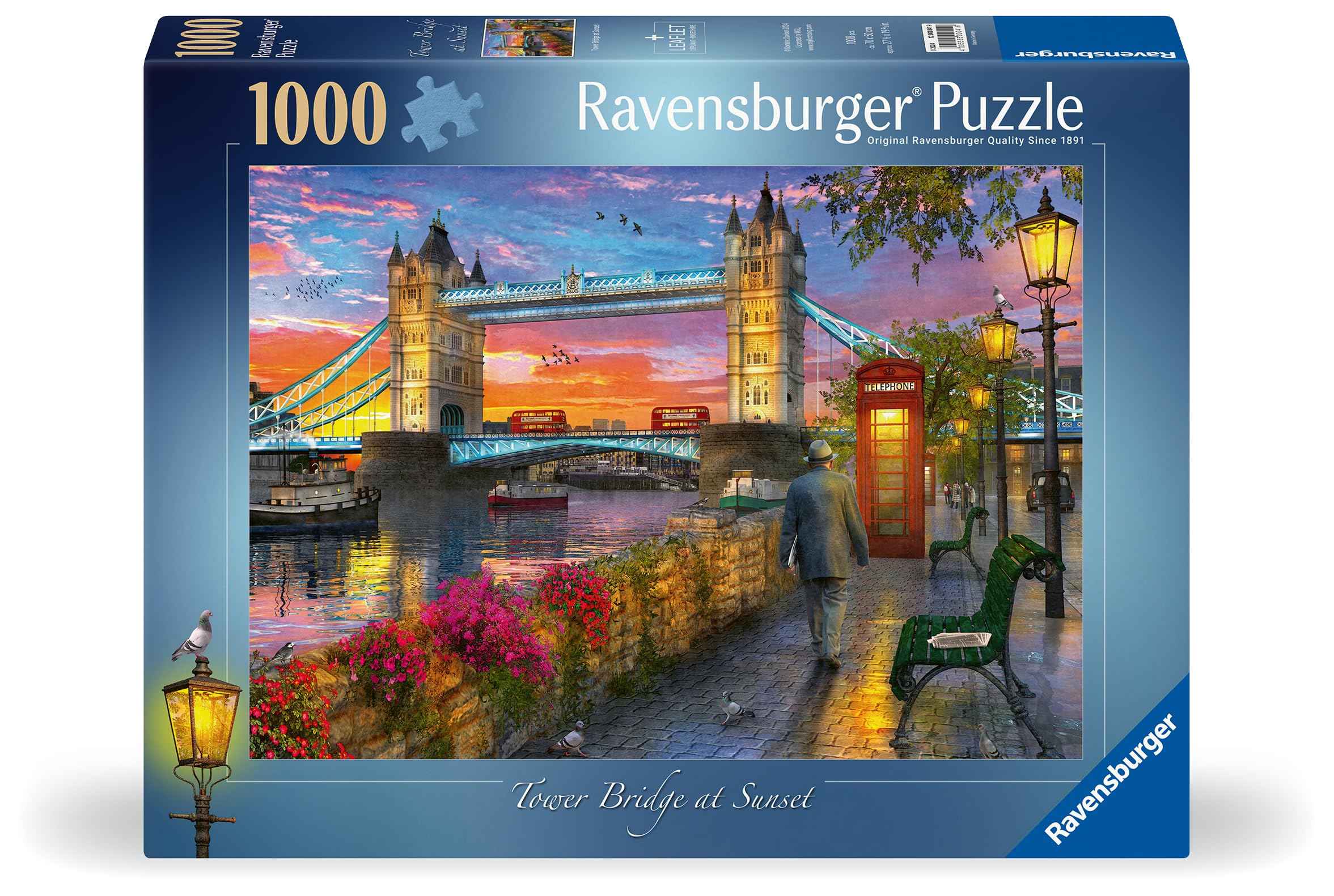 Ravensburger Tower Bridge at Sunset 1000 Piece Jigsaw Puzzle for Adults 14