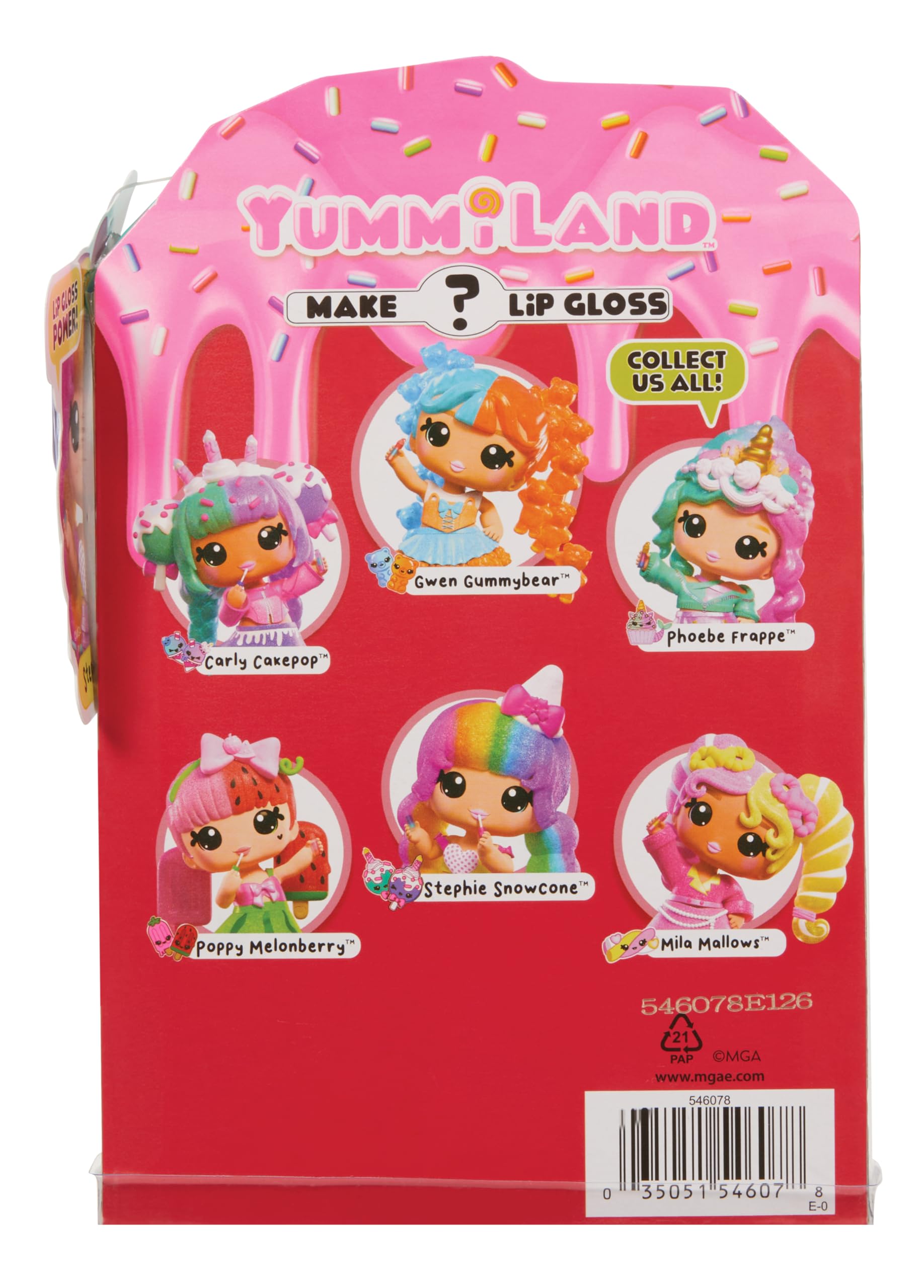 Yummiland Lip Gloss Doll - Mystery Color Change - Stephie Snowcone - 4+ Years 9