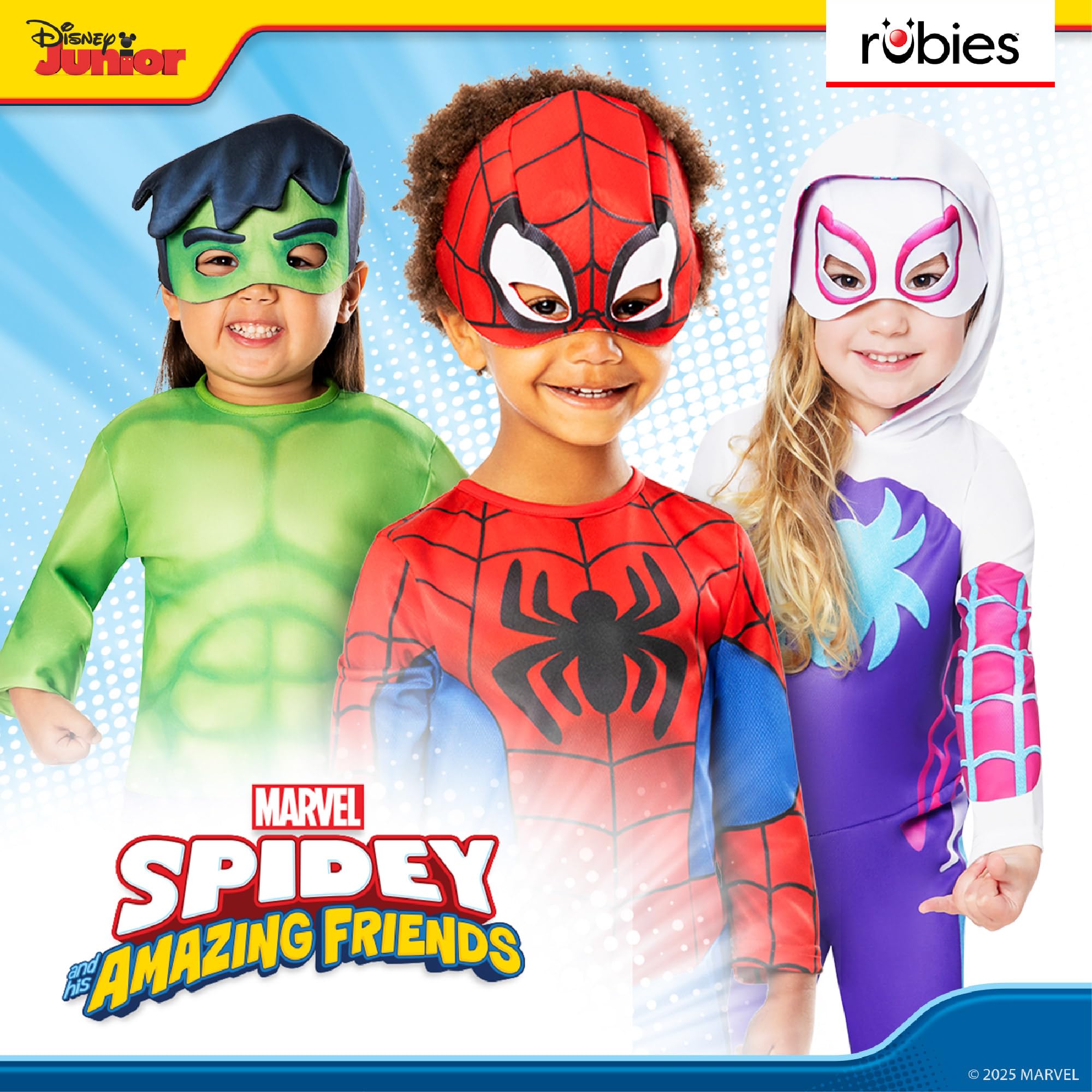 Rubies Official Marvel Spidey Ghost Costume - Kids Fancy Dress | Size 3-4 Years | Unisex 5