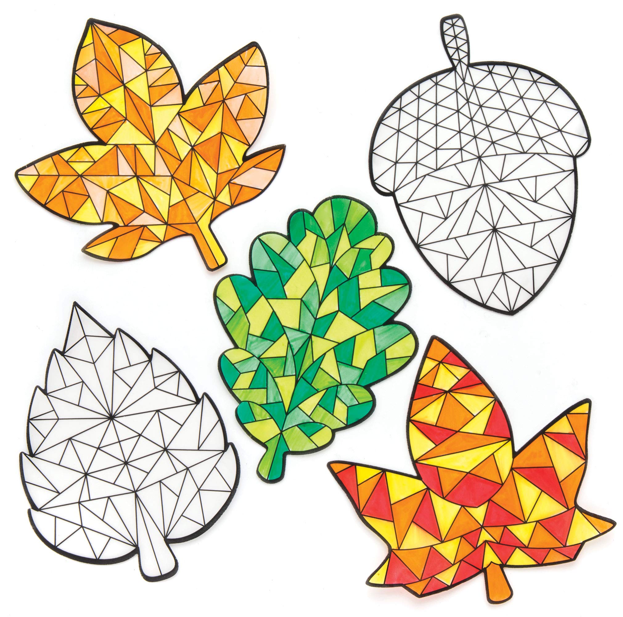 Baker Ross Autumn Colour In Window Decorations - Pack of 12 AR646 8