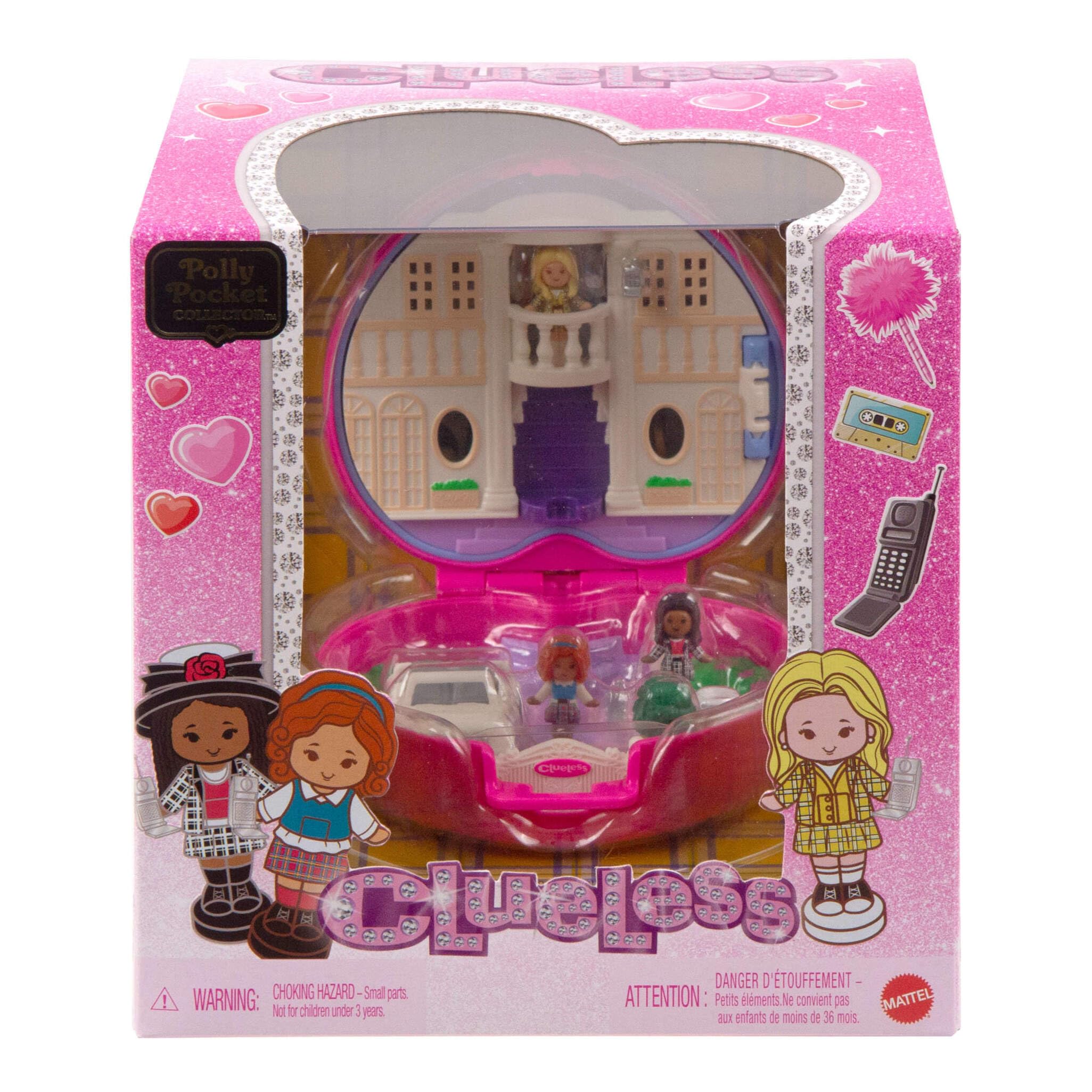 Polly Pocket x Clueless Collector Compact - Micro Dolls & Playset for Ages 4-10 6