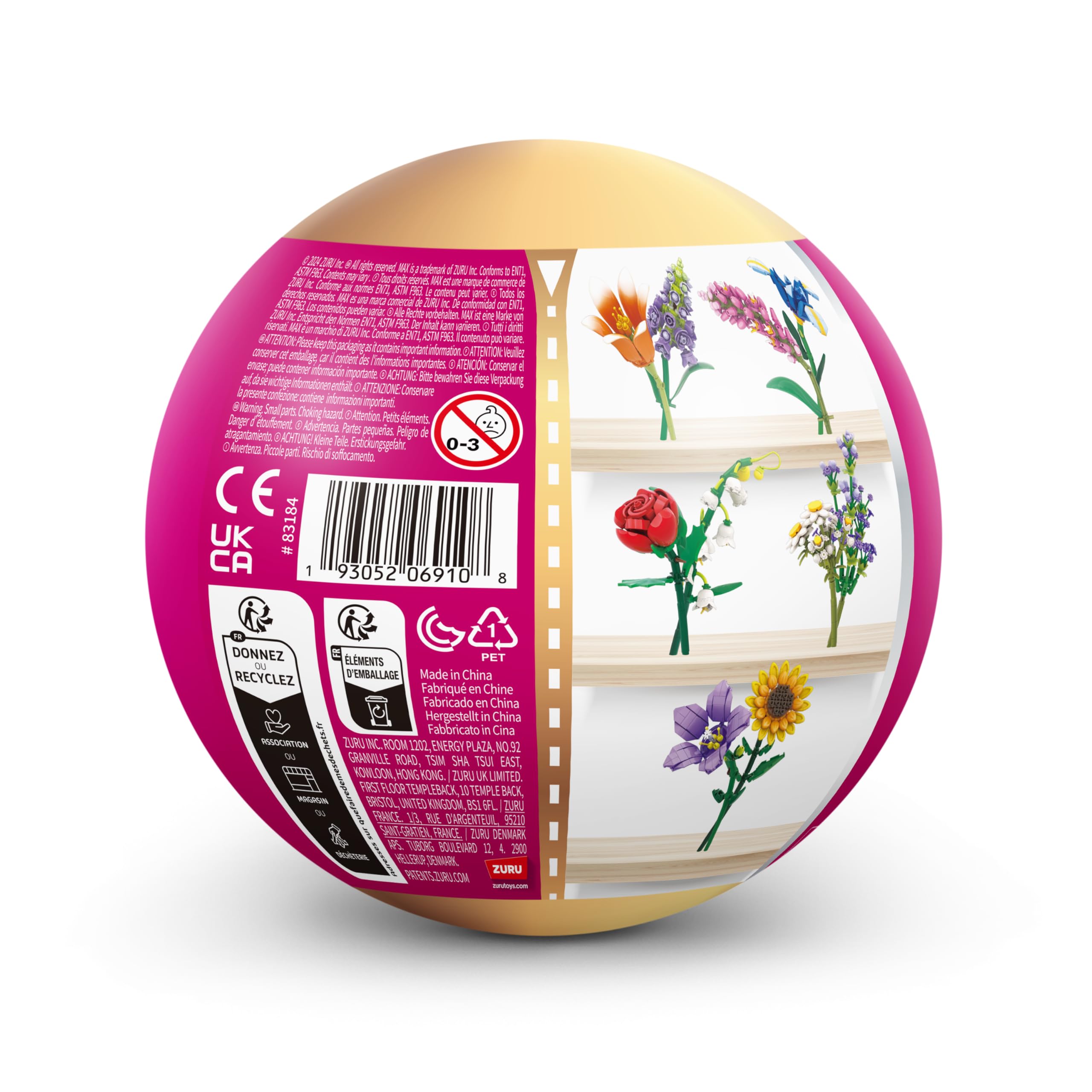 MAX Premium Flowers Building Bricks Collection - 10 to Collect, 2 Flowers per Capsule (Iris and Persicaria) 7