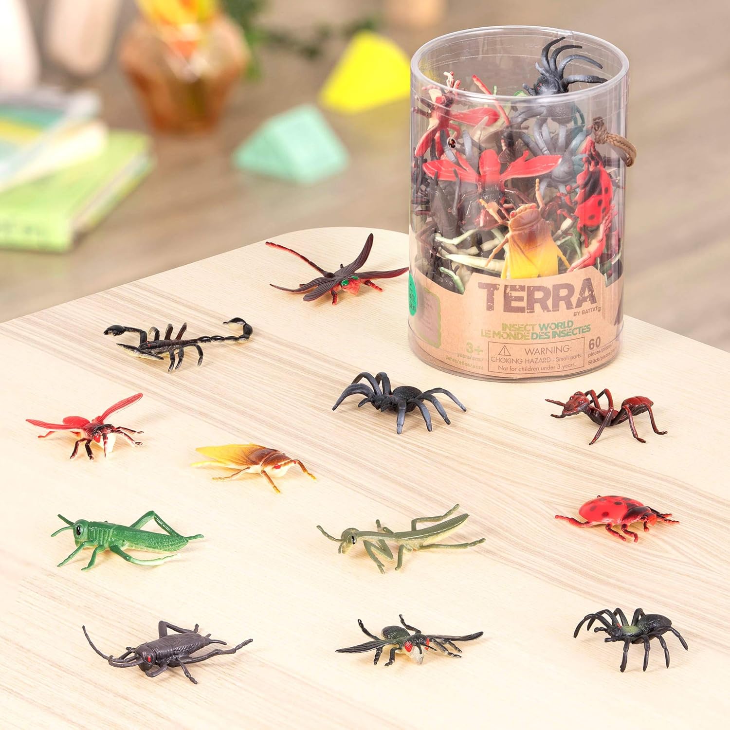 Terra by Battat Insect World - 60-Piece Miniature Insect and Animal Figurine Set for Kids 7