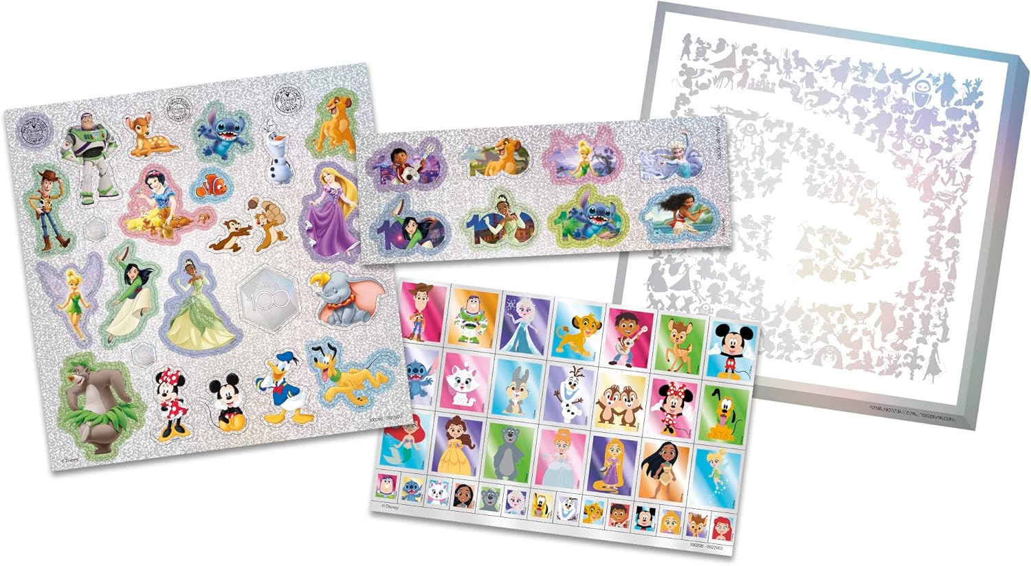 Totum Disney Sticker Set - 3 Sheets with Over 50 Glitter Stickers from Classic Films