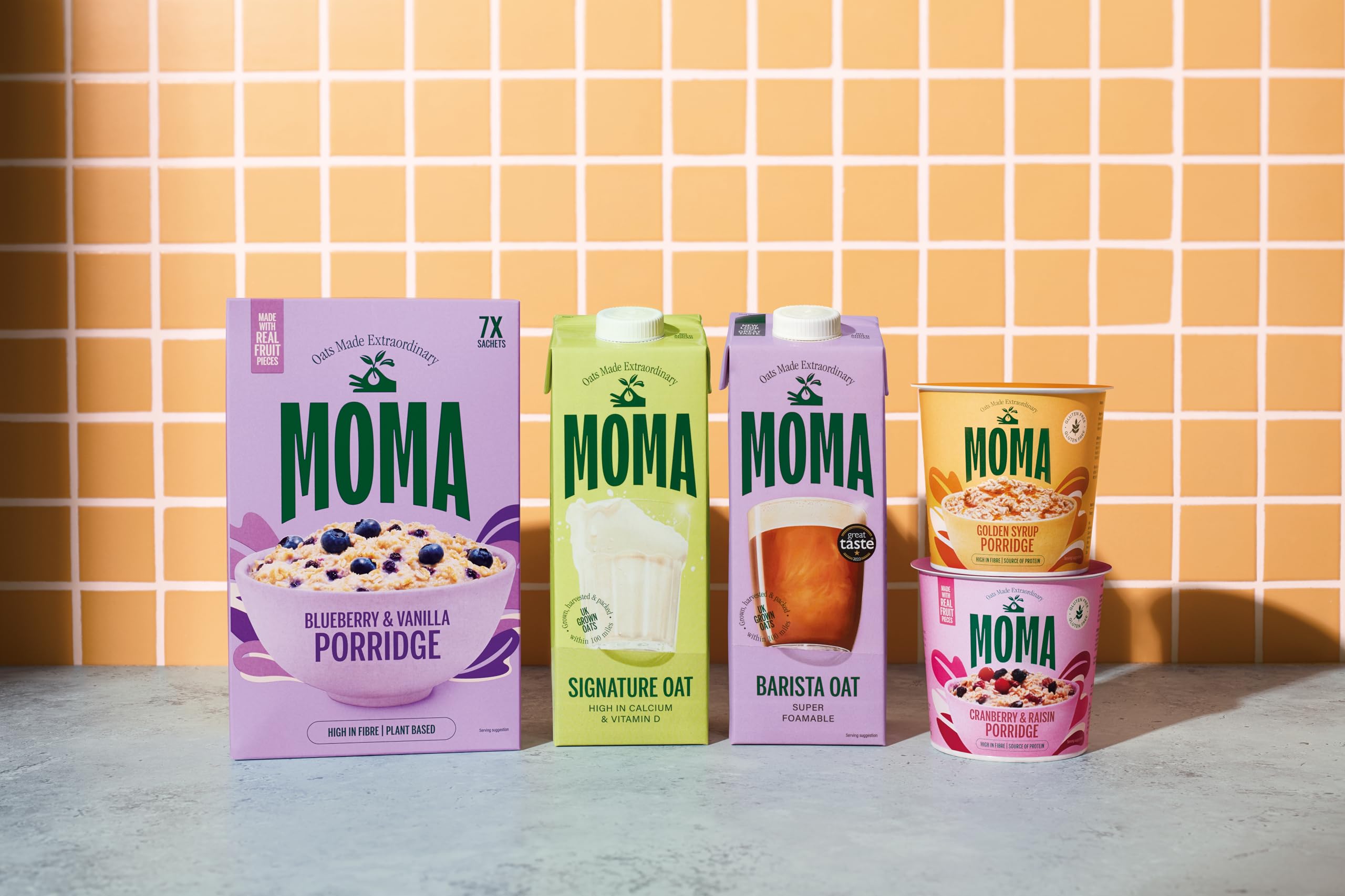 MOMA Instant Porridge Pots Golden Syrup 70g - Gluten Free, High Fibre, Source of Protein 8