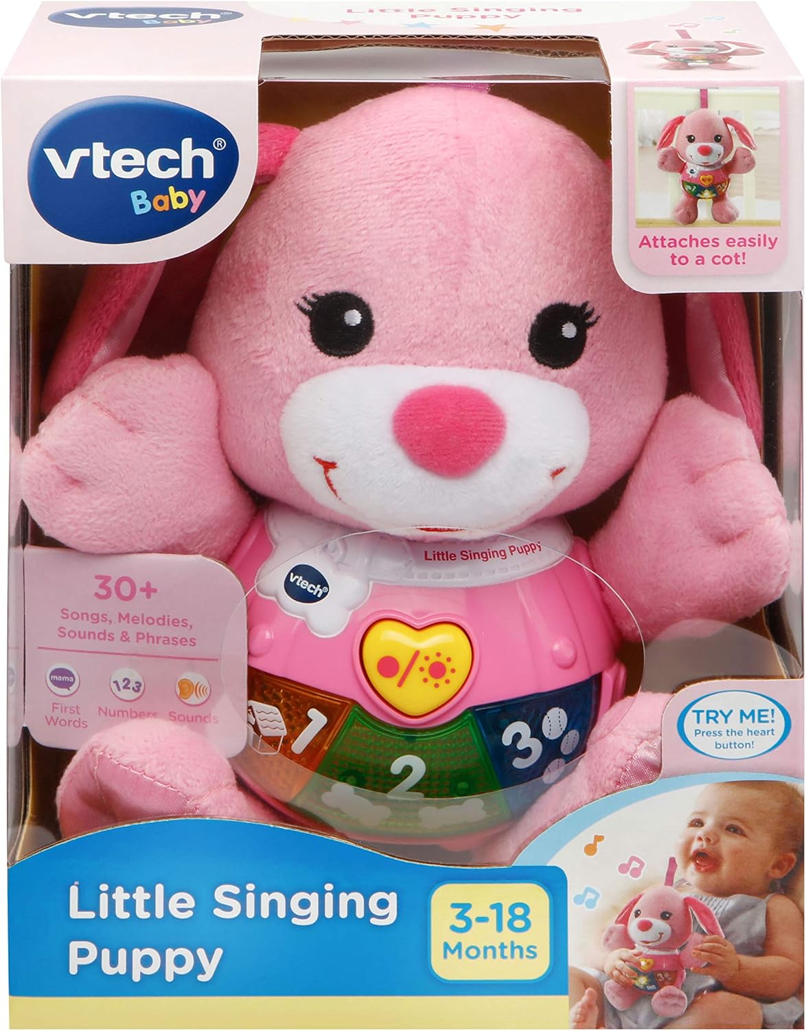 VTech Little Singing Puppy - Educational Musical Toy with Lights & Sounds for Babies 3-18 Months 7