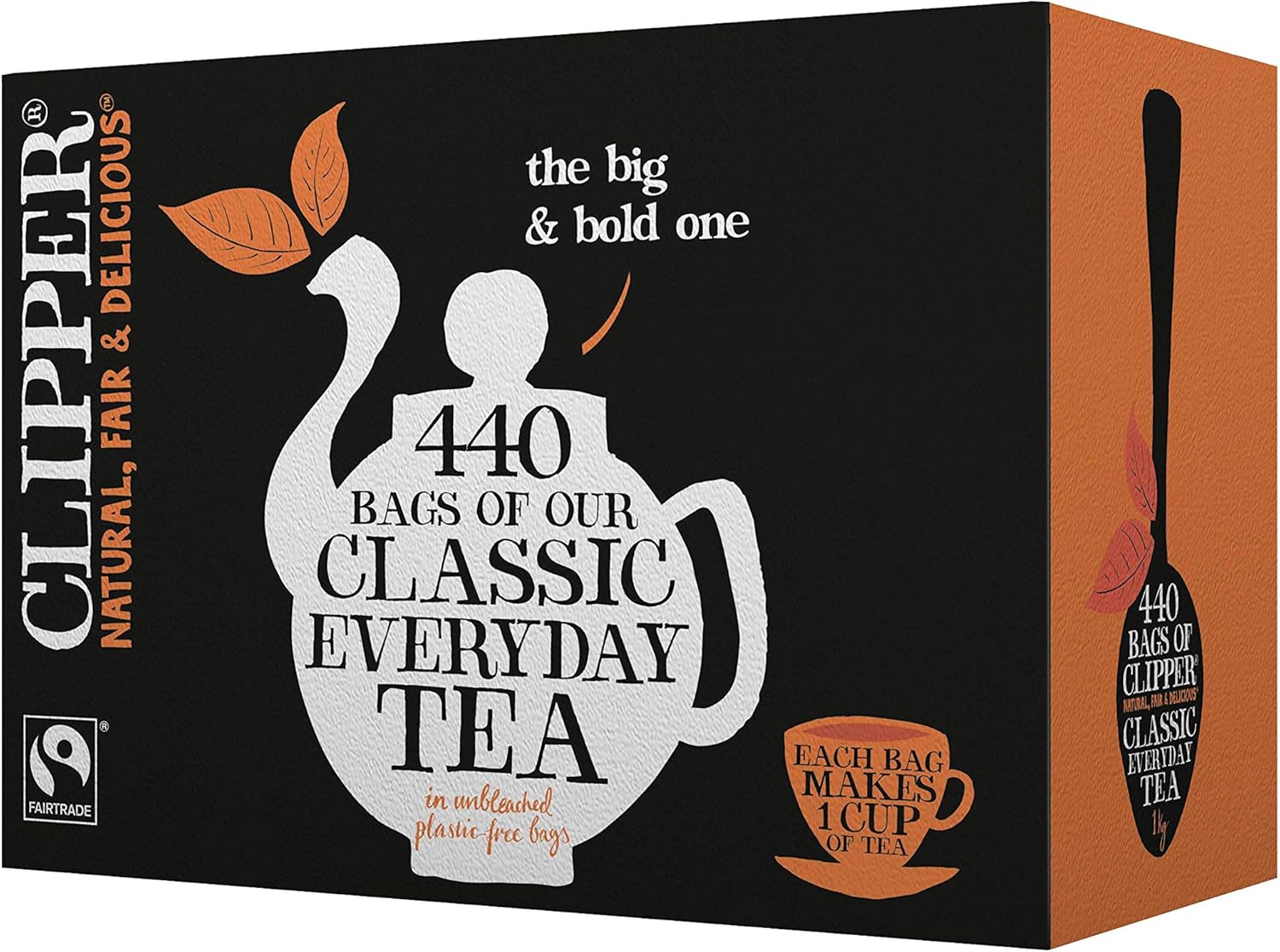 Clipper Fairtrade Everyday One Cup Teabags (440 Teabags) 9