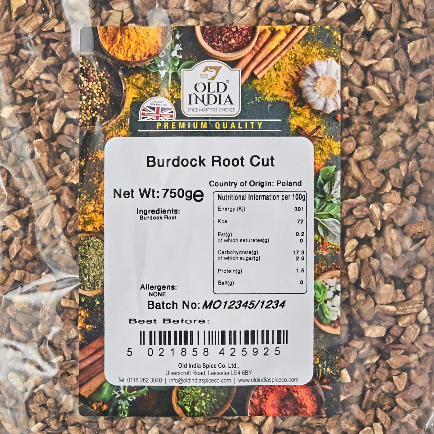 Old India Burdock Root Powder | 100% Natural, Additive & GMO Free | 750g Bag 2