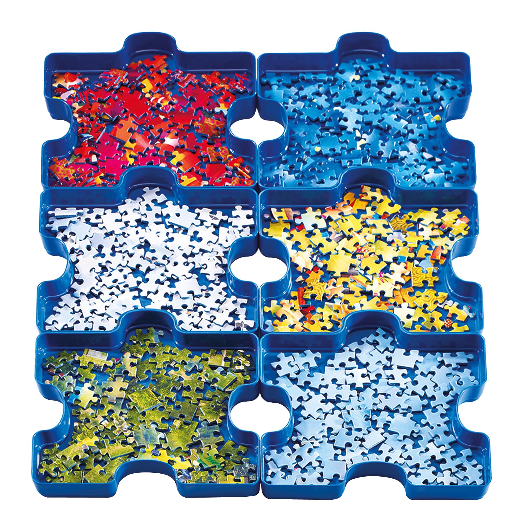 Ravensburger Sort Your Puzzle - 6 Stackable Puzzle Piece Sorting Trays 11