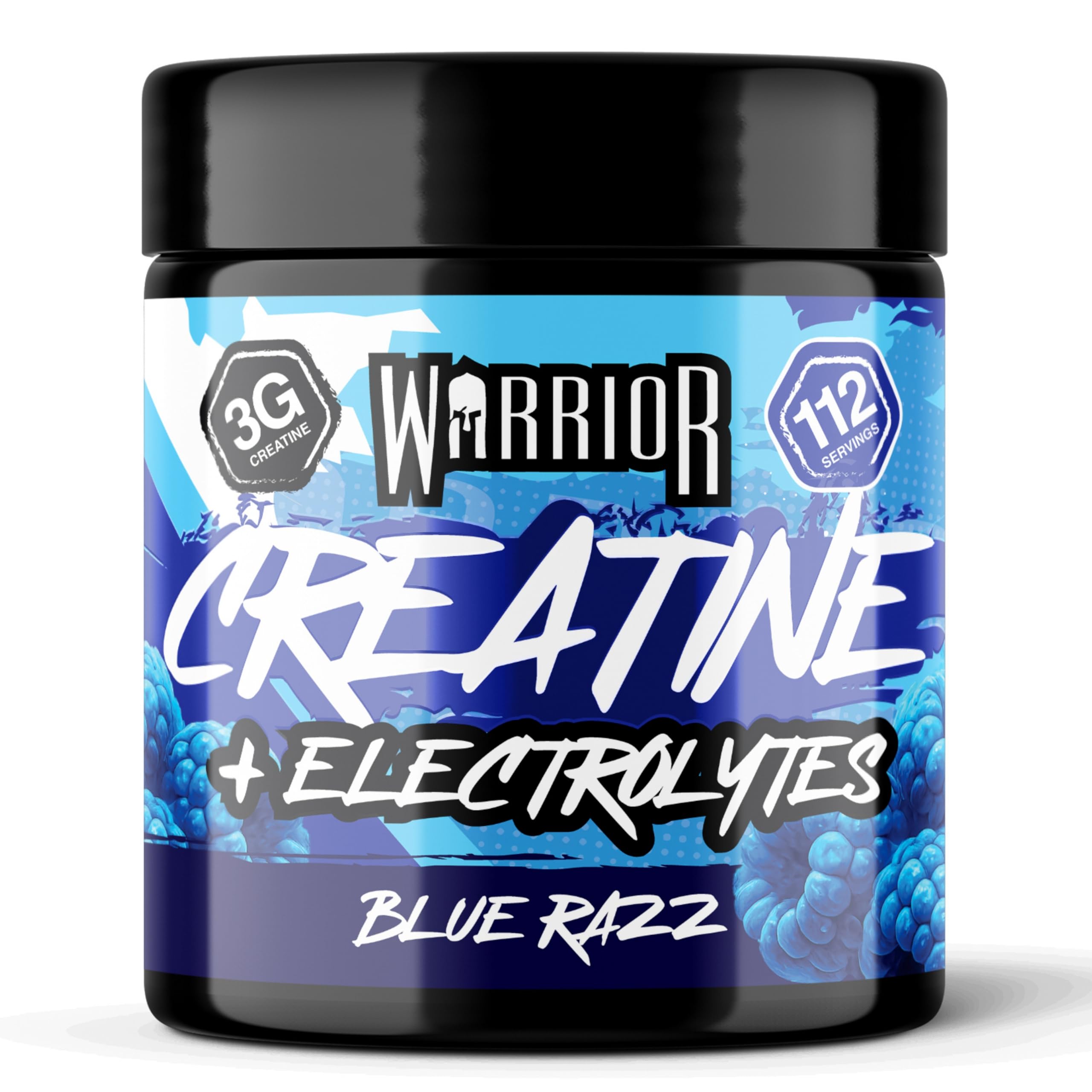 Warrior Creatine Monohydrate + Electrolytes Powder - 112 Servings, 360g | Strength & Hydration