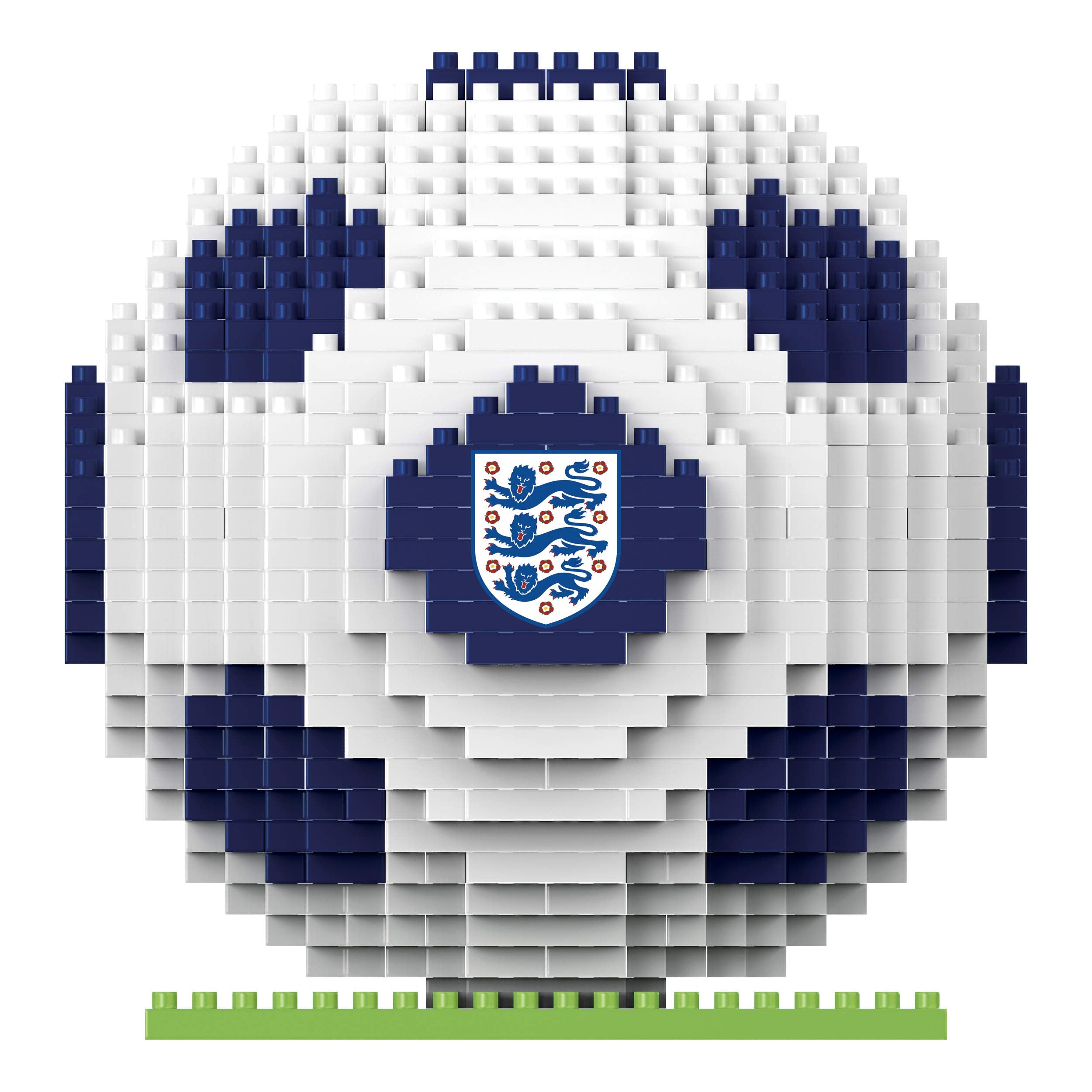 FOCO BRXLZ Football Construction Set - England Team Logo Decals | 687 Pieces | Ages 12+