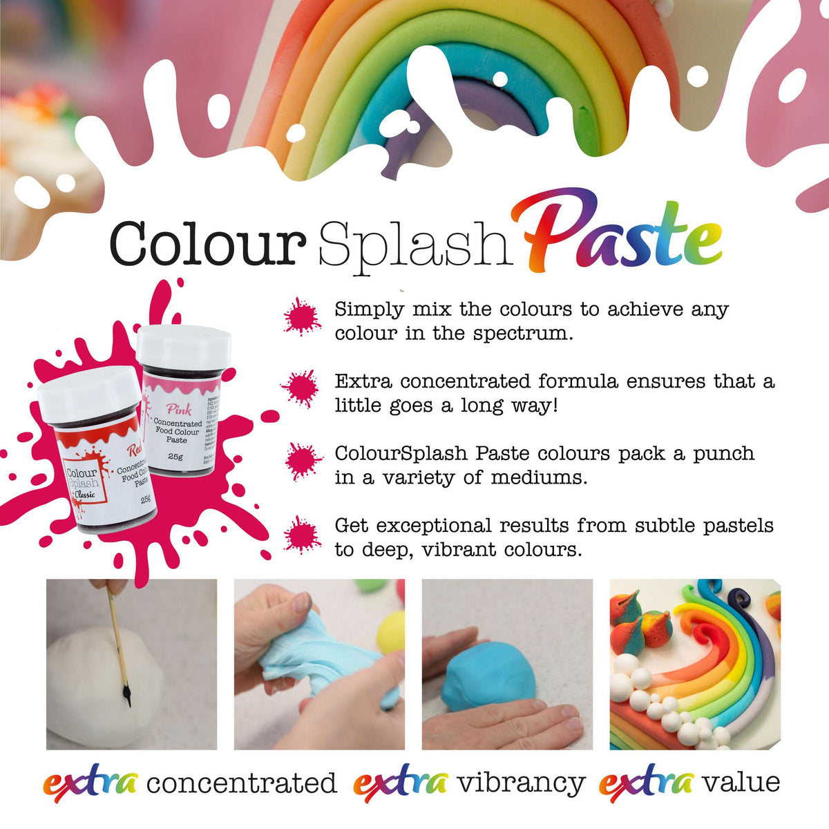 Colour Splash Food Colouring Paste - Purple - 25g