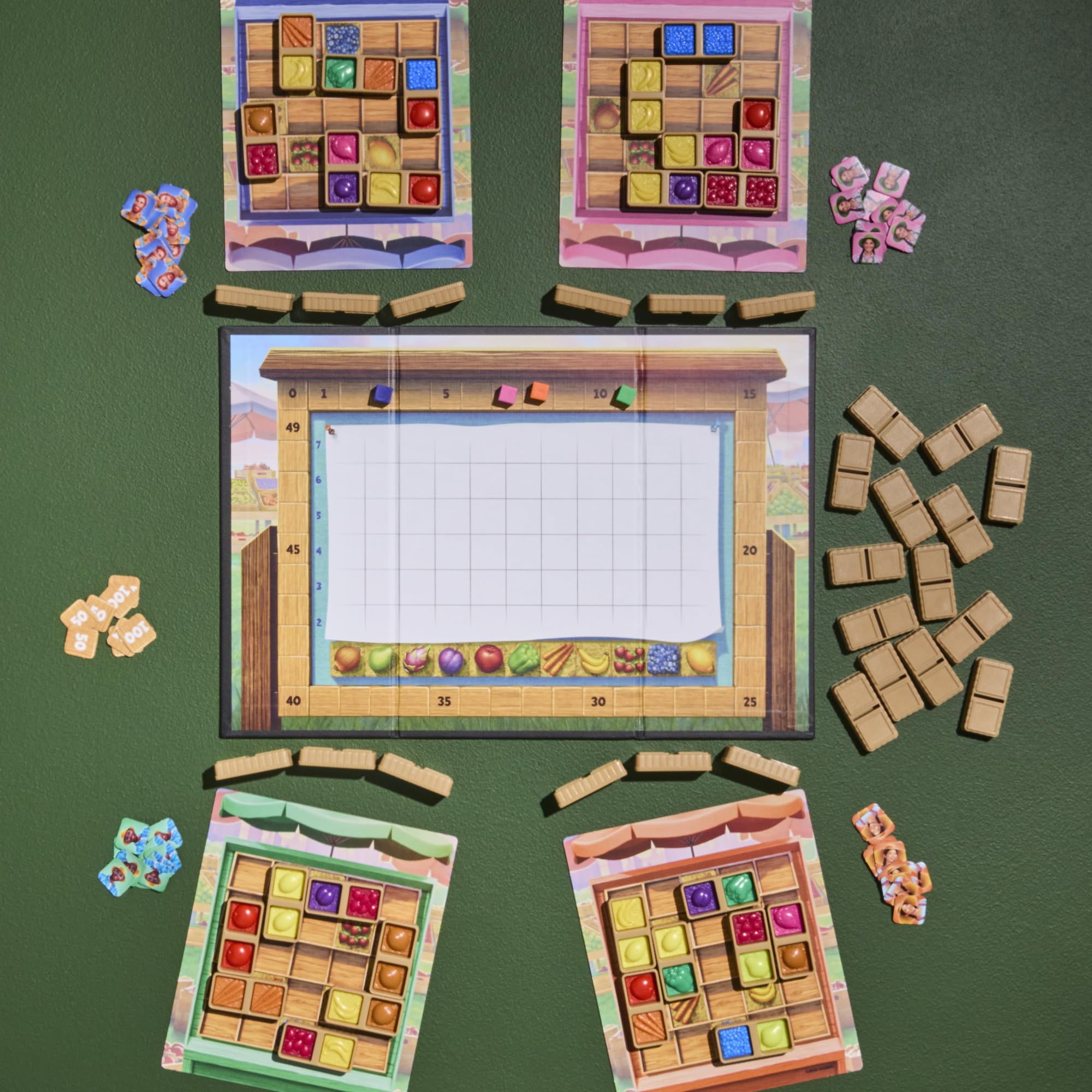 Avalon Hill Market Fresh Board Game - Tile Placement Strategy | 1-4 Players | Ages 8+ 8