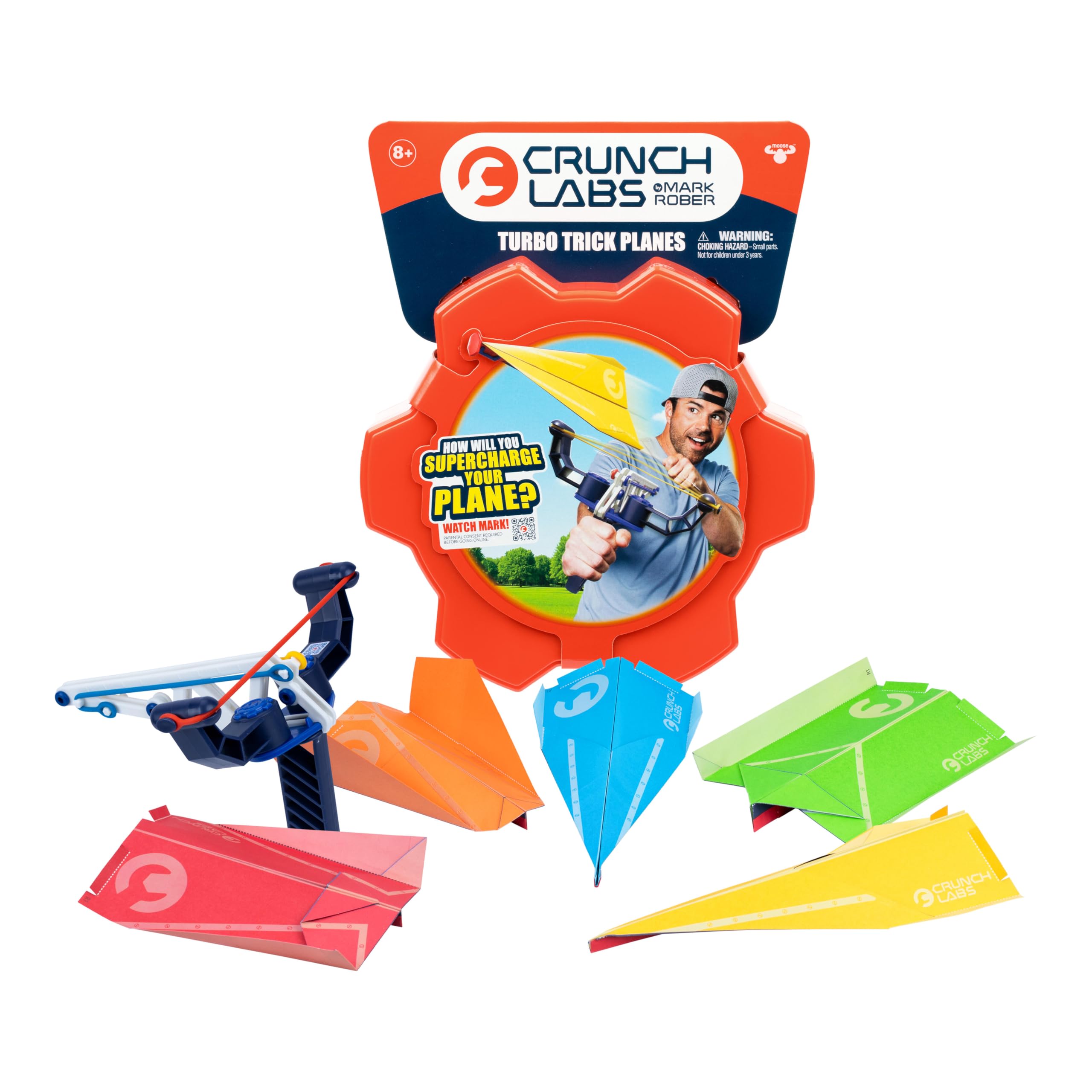 CRUNCH LABS Turbo Trick Planes Science Kit - Build & Launch Planes | Ages 96 Months to 1188 Months
