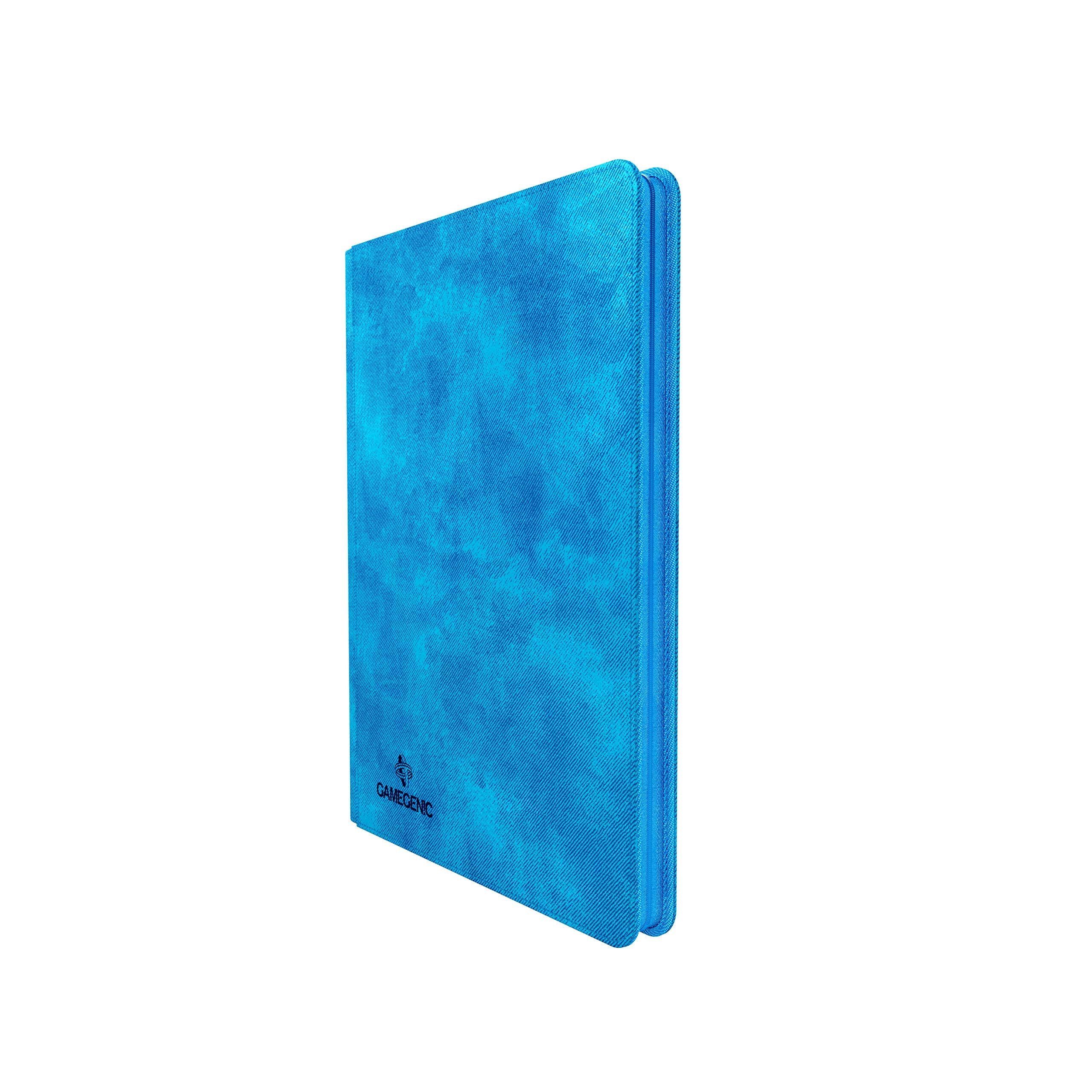 Gamegenic Zip-Up Album 18-Pocket - Holds 360 Double-Sleeved Cards, Blue