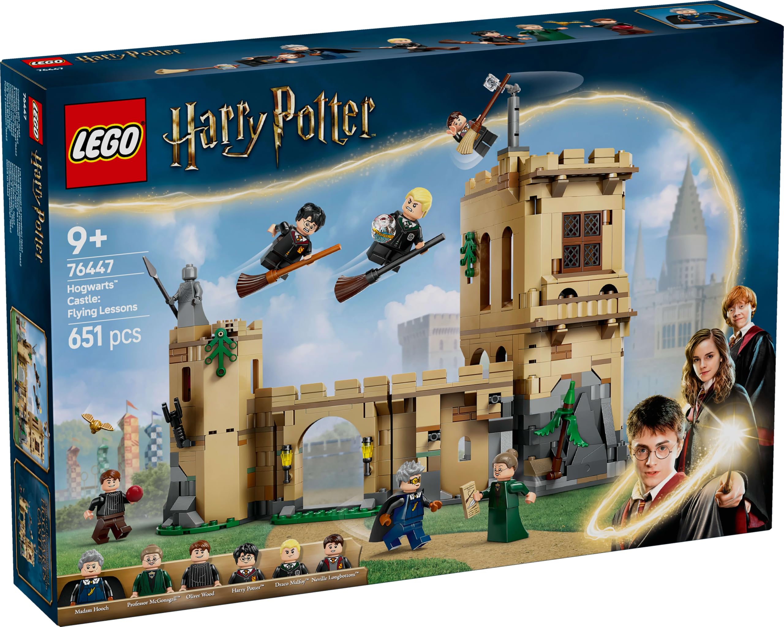 LEGO Harry Potter Hogwarts Castle: Flying Lessons Set - 651-Piece Building Playset for Ages 9+ 5