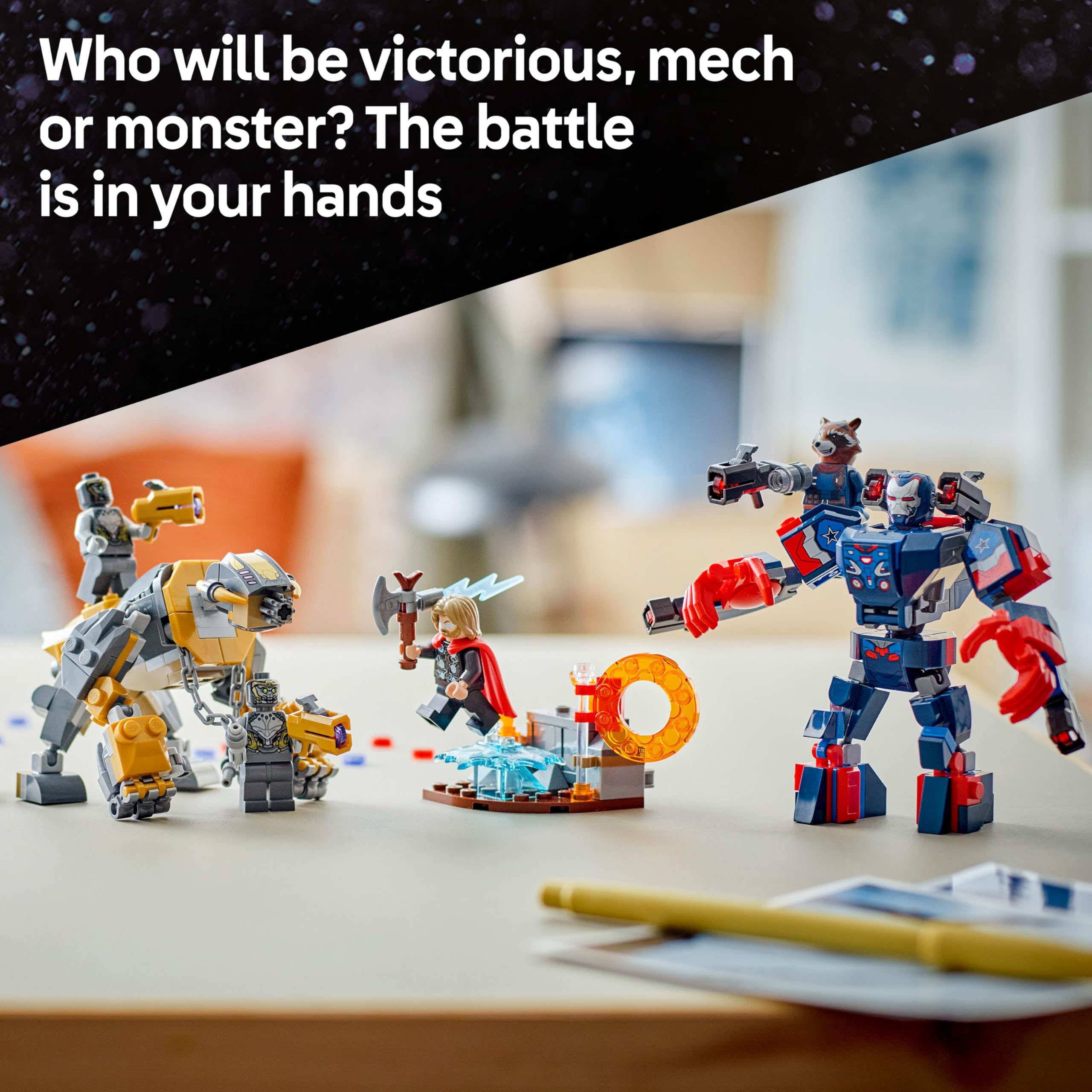 LEGO ǀ Marvel Avengers: Endgame Thor vs. Chitauri – Baubares Action-Spielset für Kinder ab 8 Jahren 8