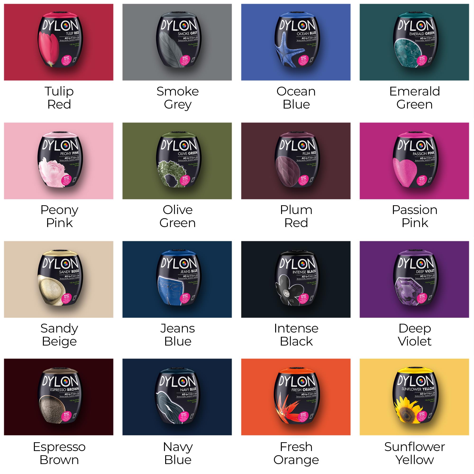 Dylon Washing Machine Fabric Dye Pod - Passion Pink, 350g 9