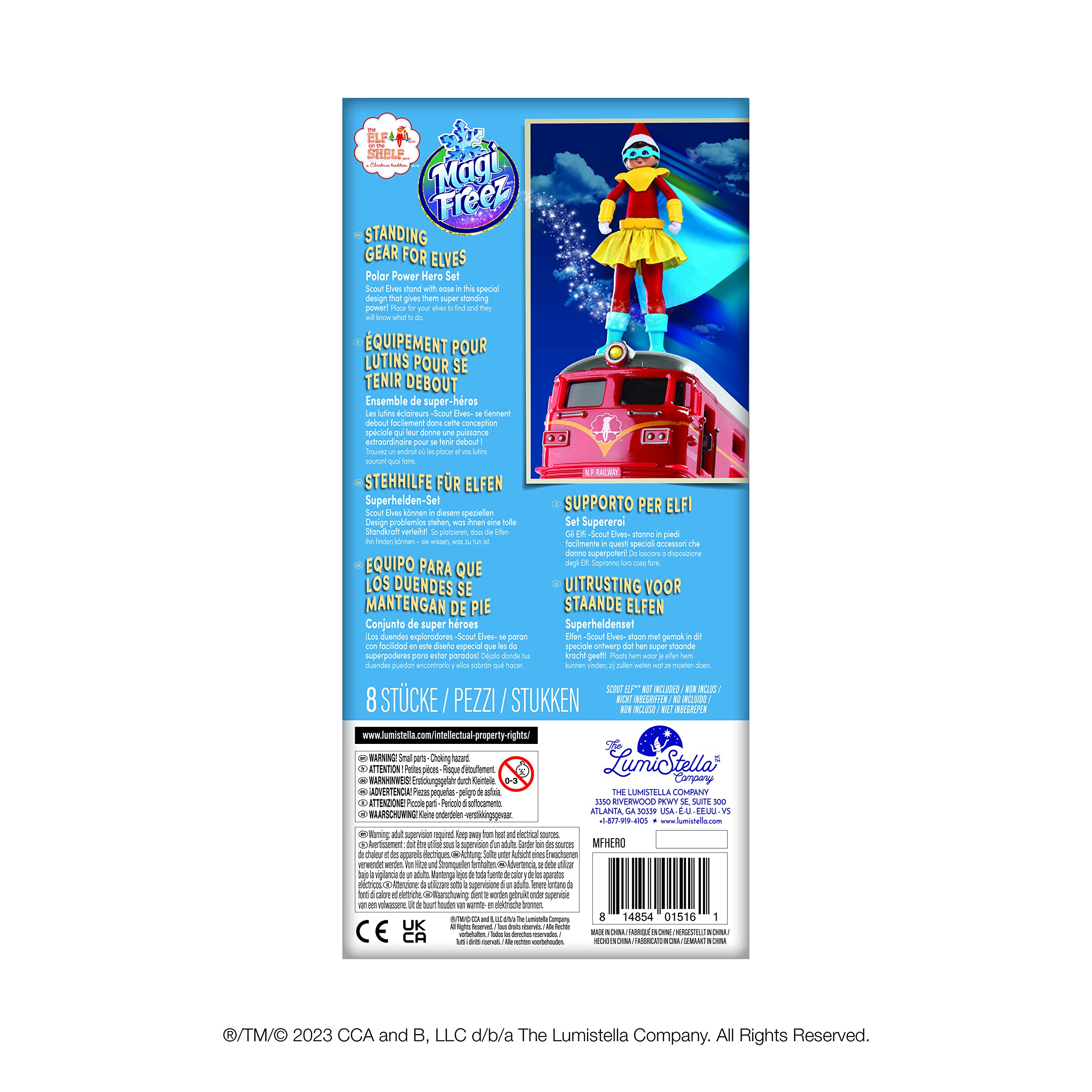 MagiFreez Polar Power Hero Costume - Gold Superhero Outfit for Scout Elf 16