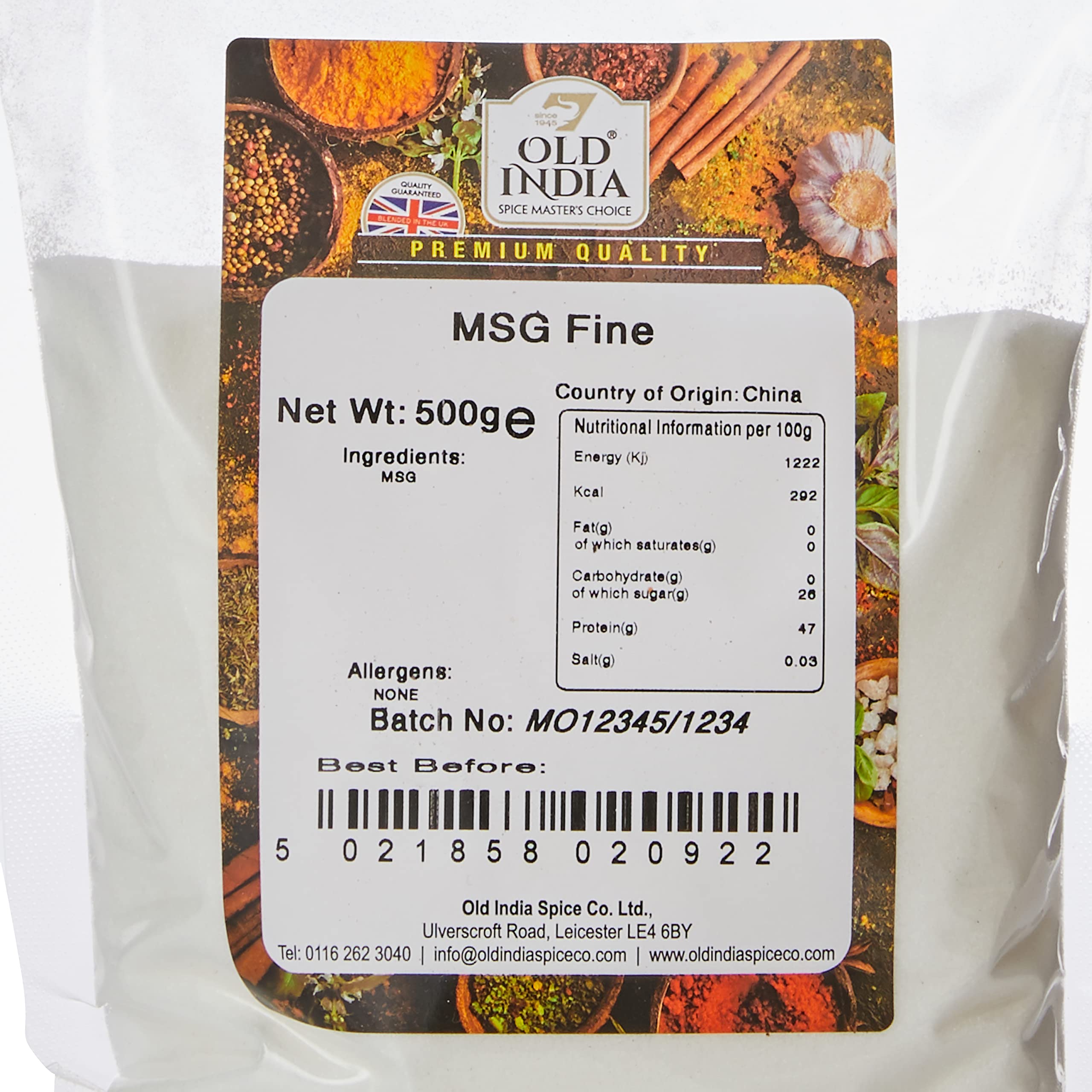 Old India MSG Fein 500g 3
